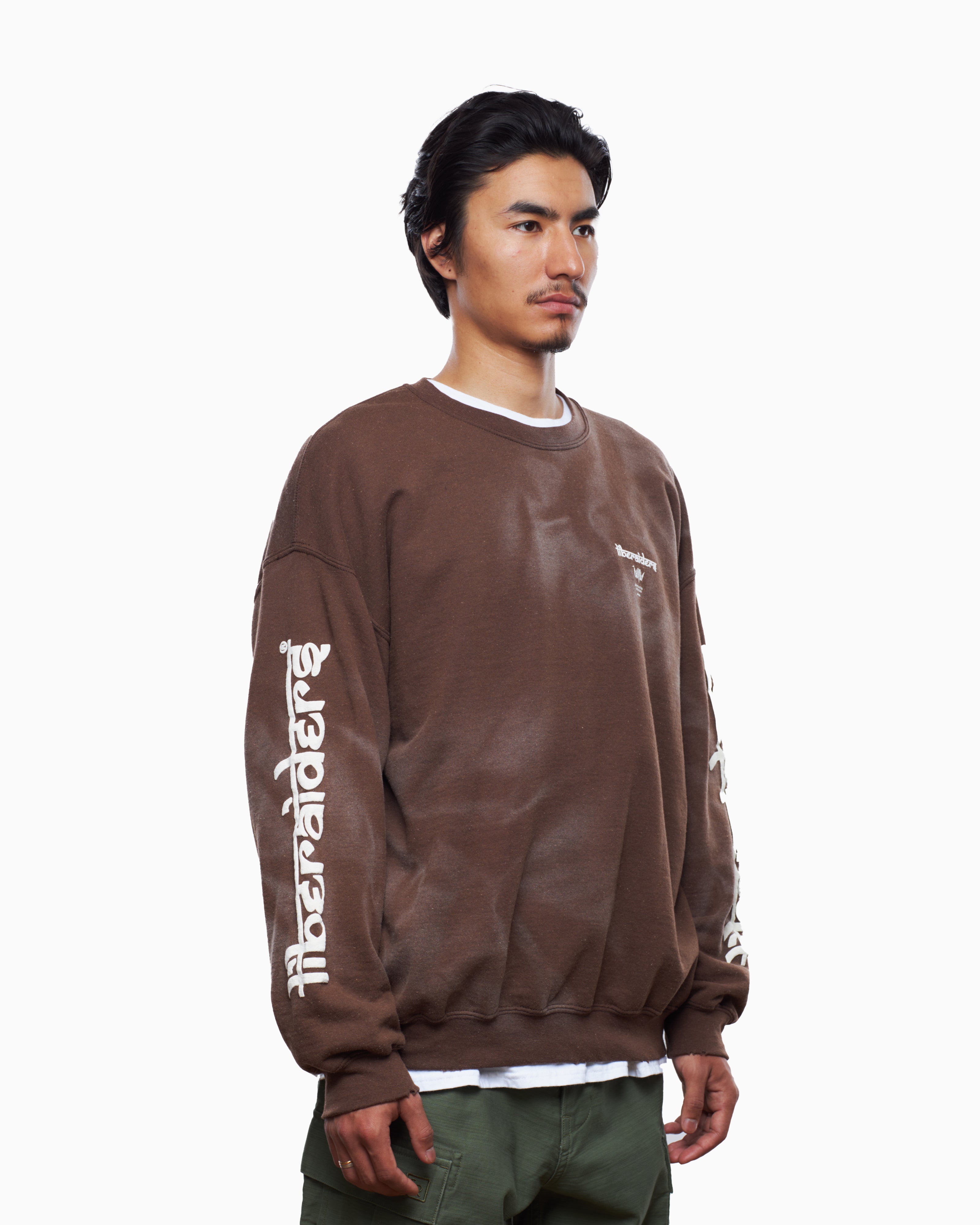 Sweatshirts Liberaiders® Liberaiders® Logo Vintage Men's Sweatshirt Men's Sweatshirt - 753192303-BROWN