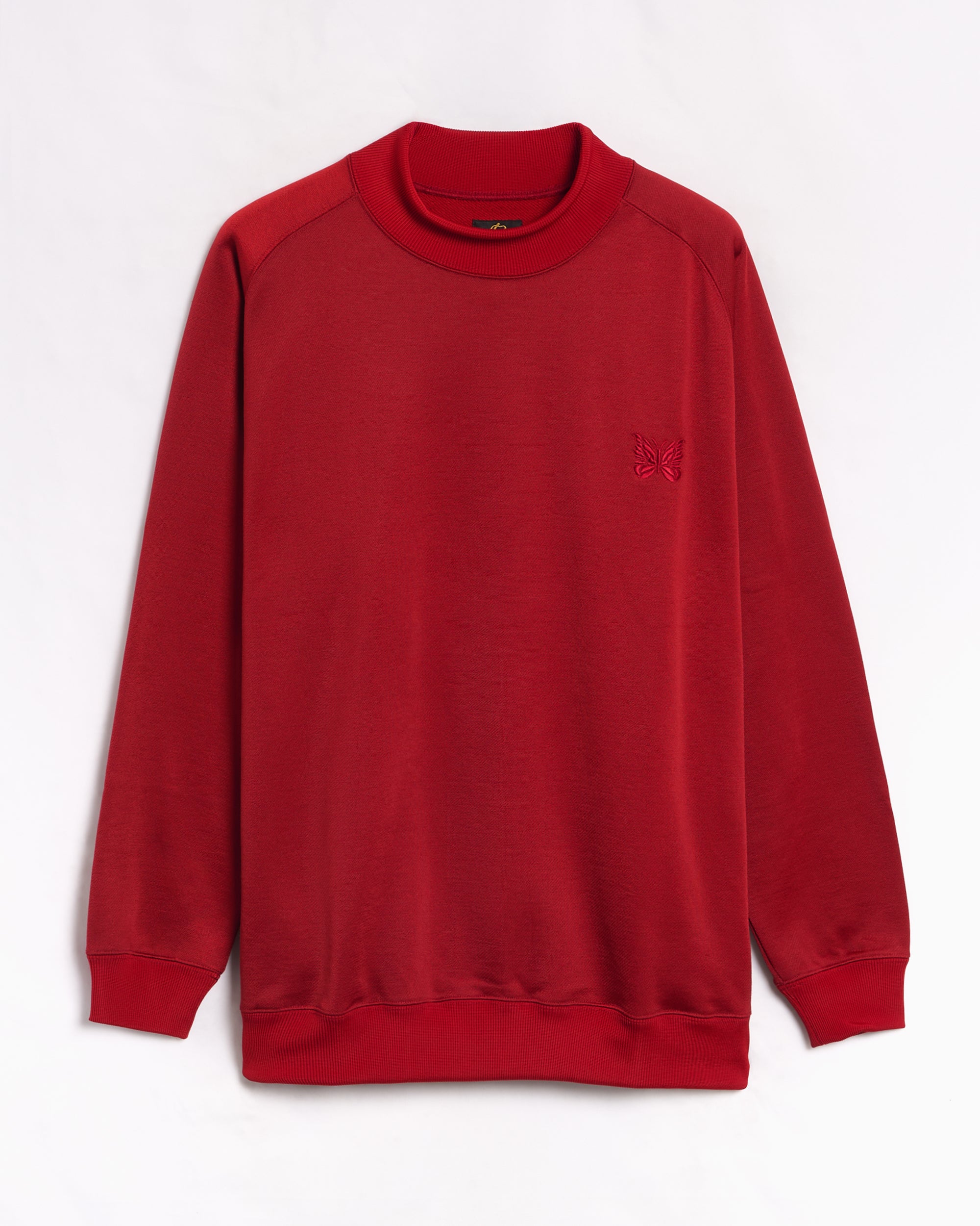 Sweatshirts Needles Bright Logo Relaxed Men's Sweatshirt - RW333-A-Red