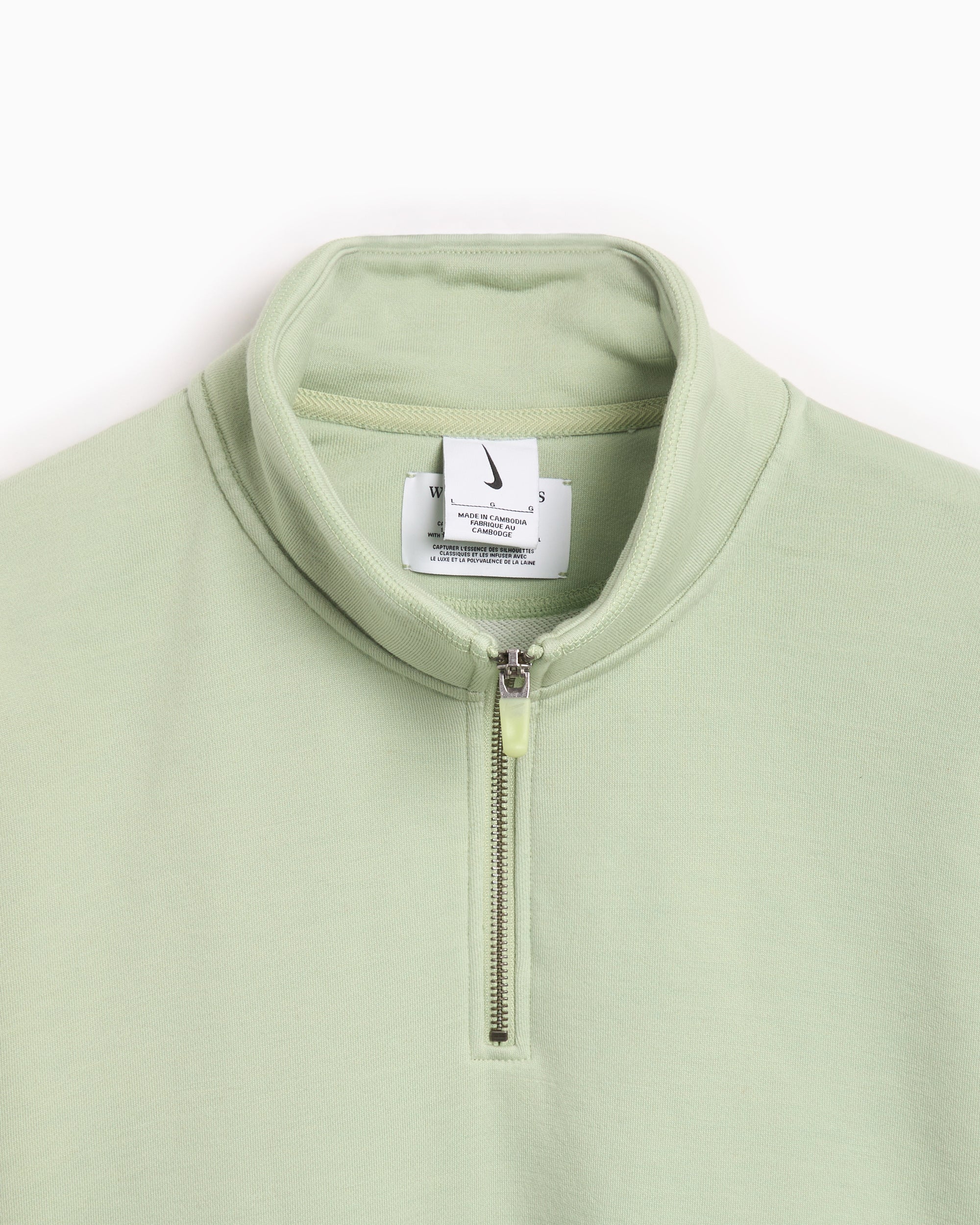Sweatshirt com zip meia Nike Unisex Wool Classics Quarter Zip Sweatshi