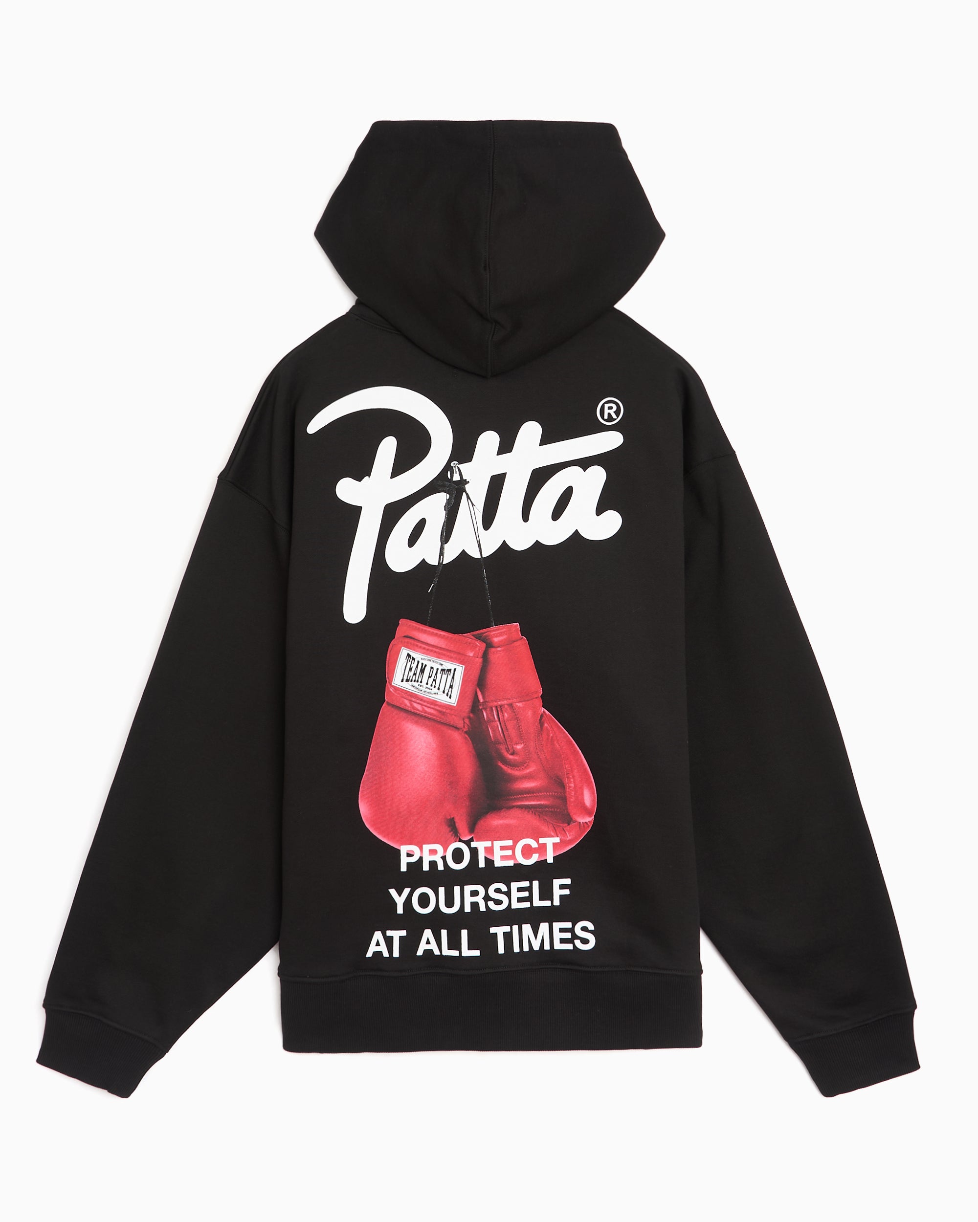 Sweatshirts Patta Protect Yourself Graphic Boxy Men's Hoodie - POC-SS26-2050-325-0035-001