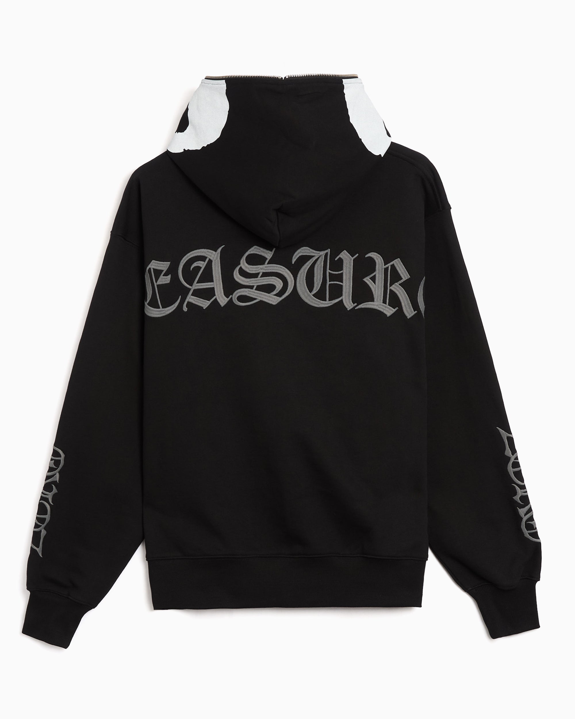 Sweatshirts Pleasures Balaclava Graphic Men's Zip-Up Sweatshirt - P26SPZ001-BLACK