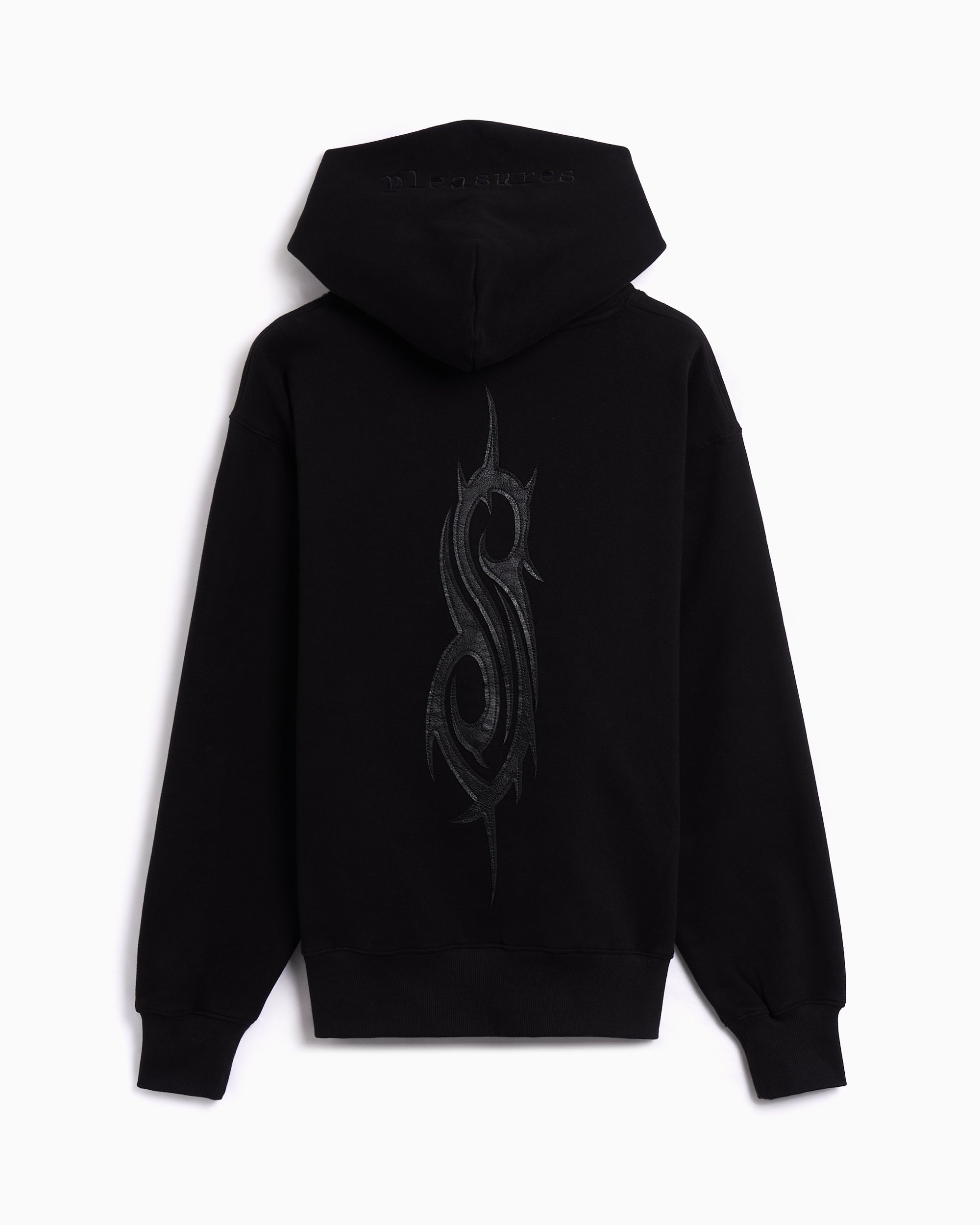 Sweatshirts Pleasures x Slipknot Debut Logo Relaxed Men's Hoodie - P25SK001-BLACK