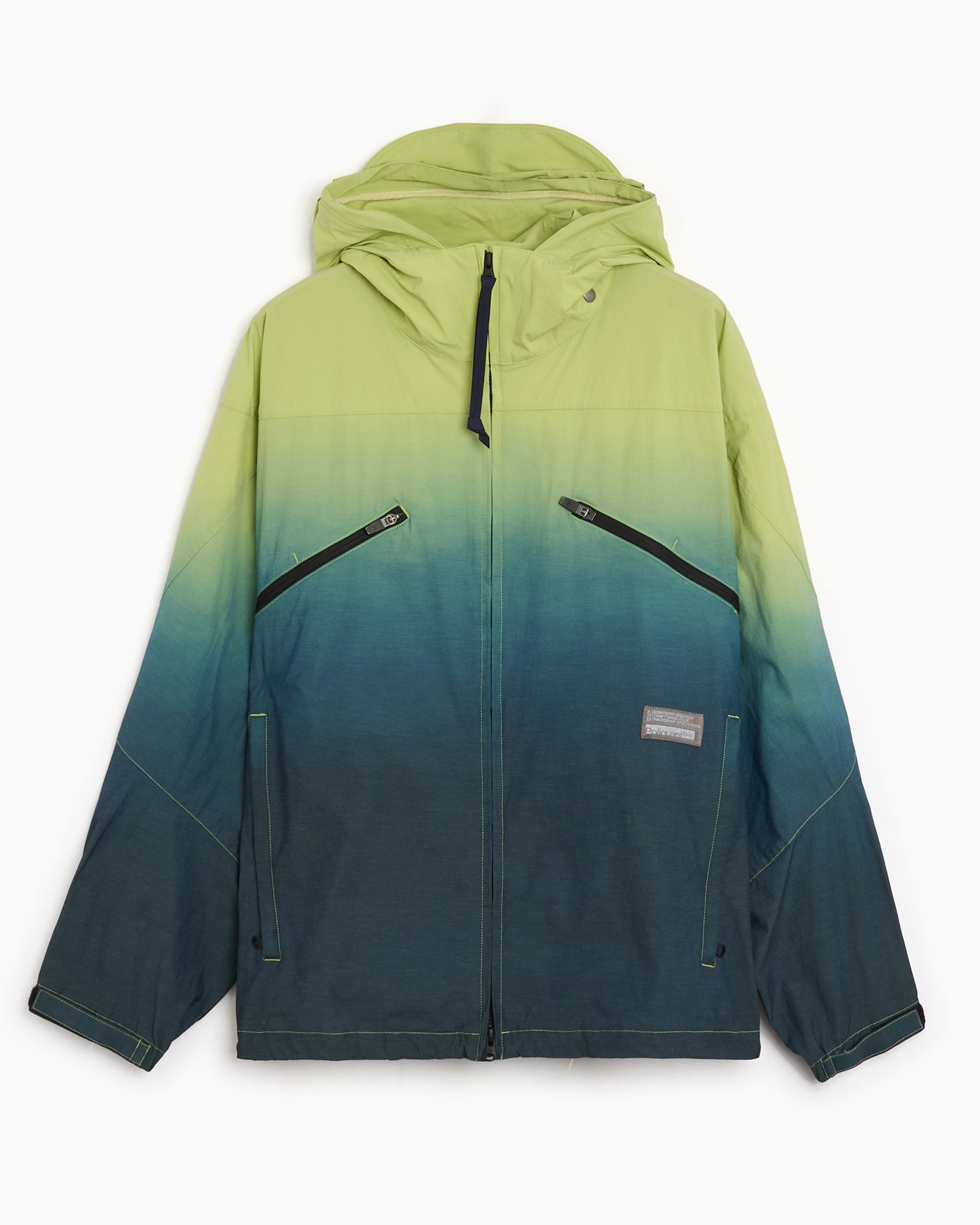 Sweatshirts Poliquant The Breathable Gradient Relaxed Men's Hoodie - 2601015-LIMEBLUE