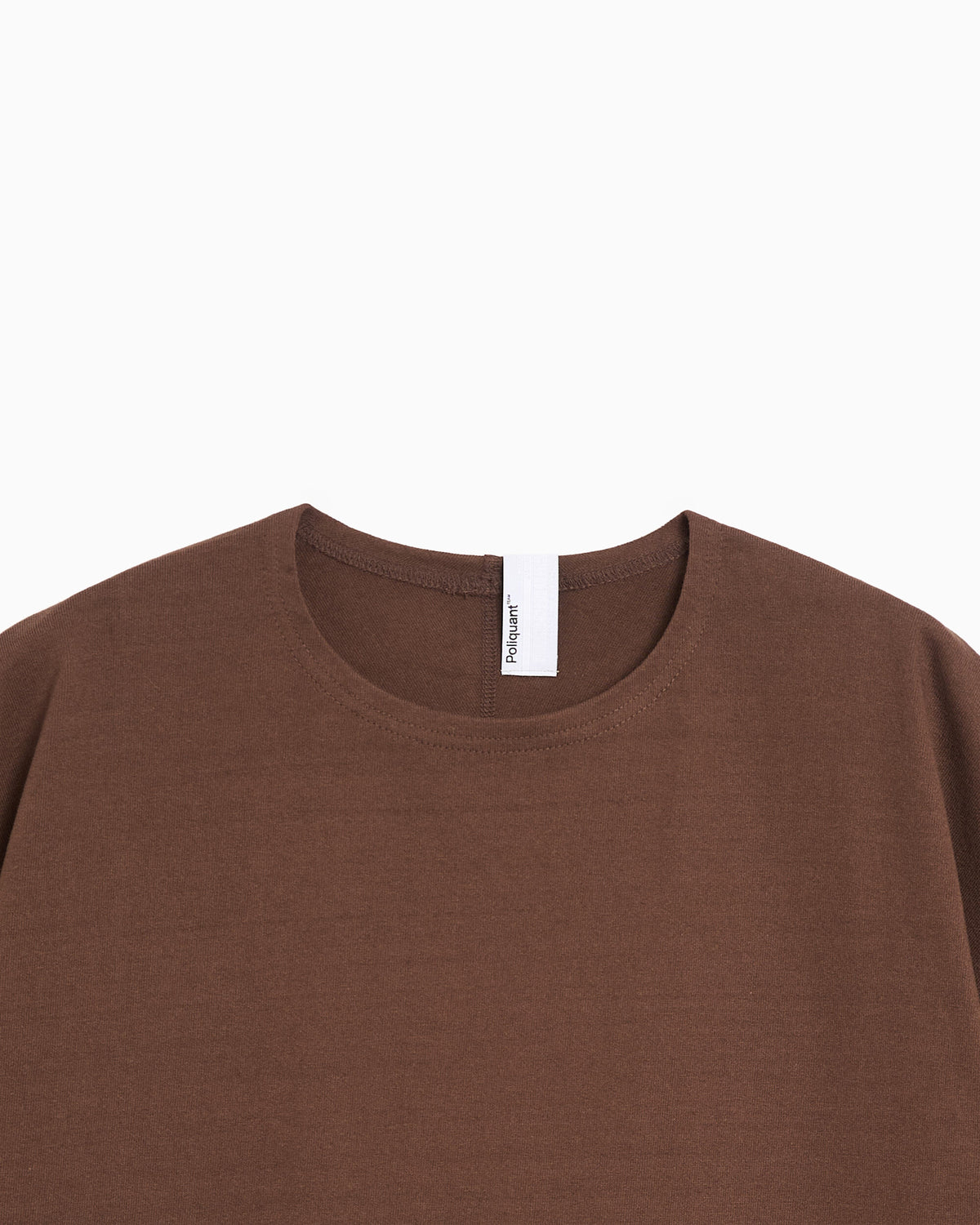Sweatshirts Poliquant The Linked Single Part S/S Short Sleeve Relaxed Men's Sweatshirt - 2602001-BROWN