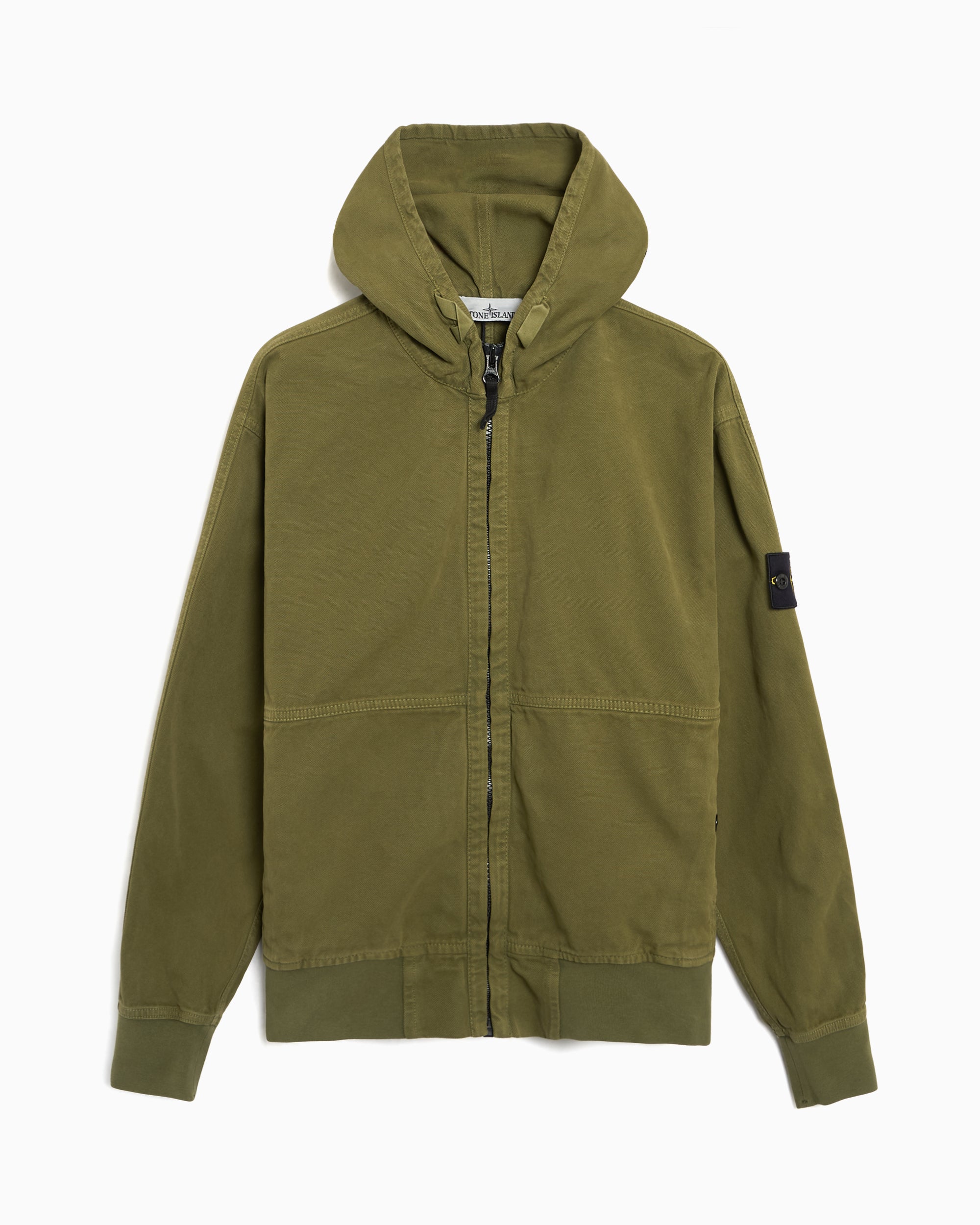 Sweatshirts Stone Island Panama Cotton "Old" Effect Oversize Men's Zip-Up Sweatshirt - L1S156100068-V015G