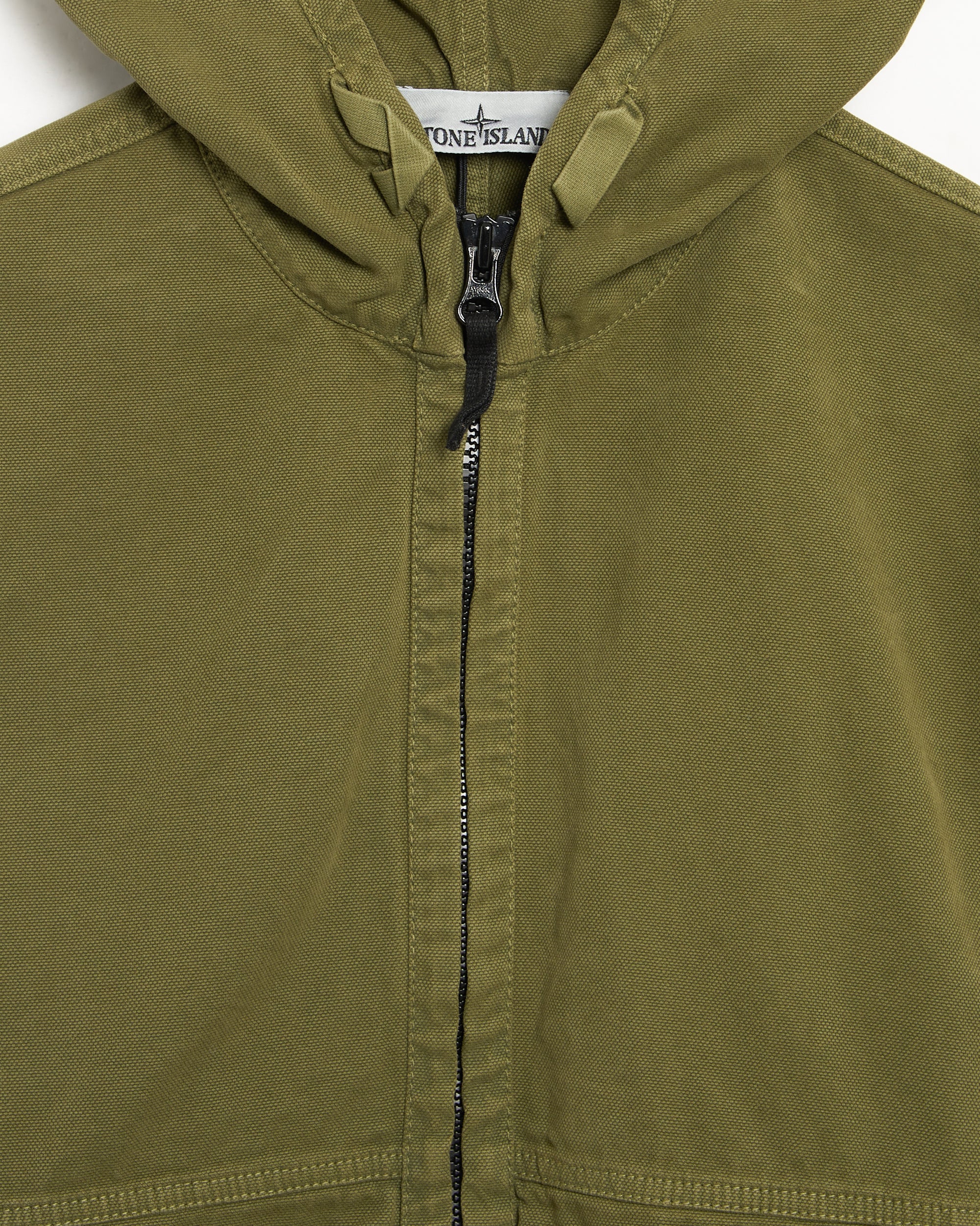 Sweatshirts Stone Island Panama Cotton "Old" Effect Oversize Men's Zip-Up Sweatshirt - L1S156100068-V015G