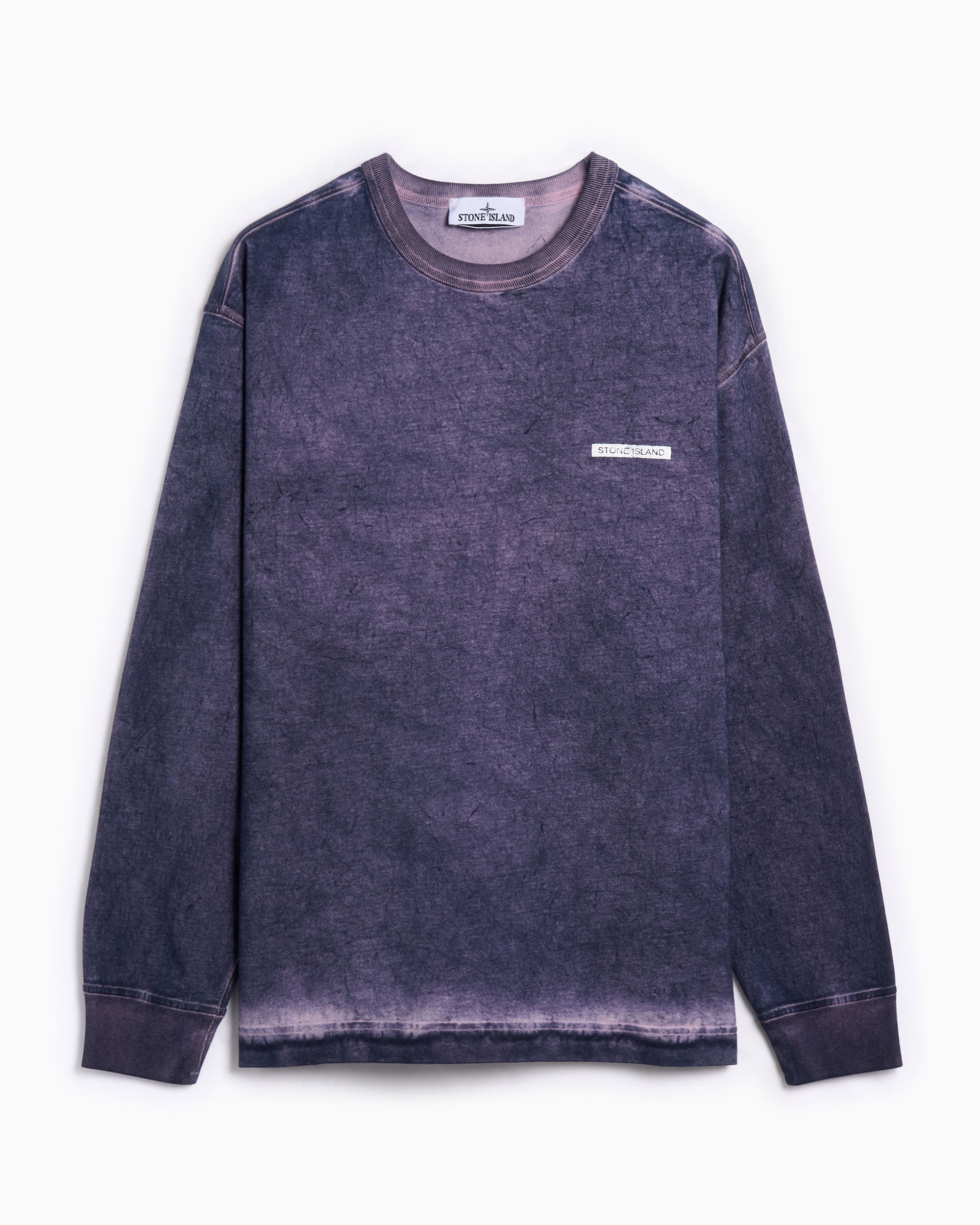 Sweatshirts Stone Island "Velo" Effect Logo Men's Sweatshirt - K2S156100024S0165-V0026