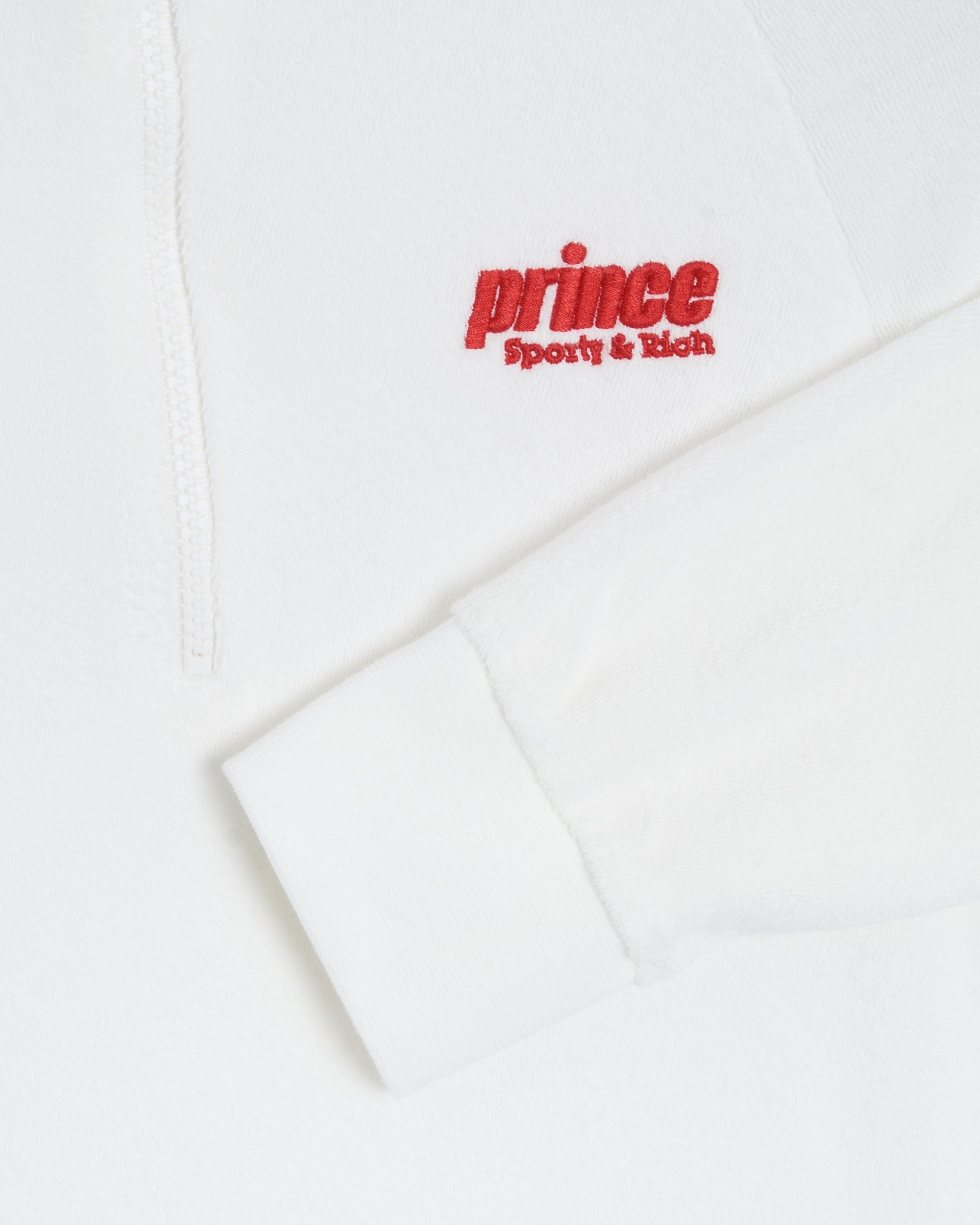 Sweatshirts X Prince Sporty & Rich x Prince Sporty Unisex 1/4 Zip Sweatshirt Unisex Half Zip Sweatshirt - QZ1061WH