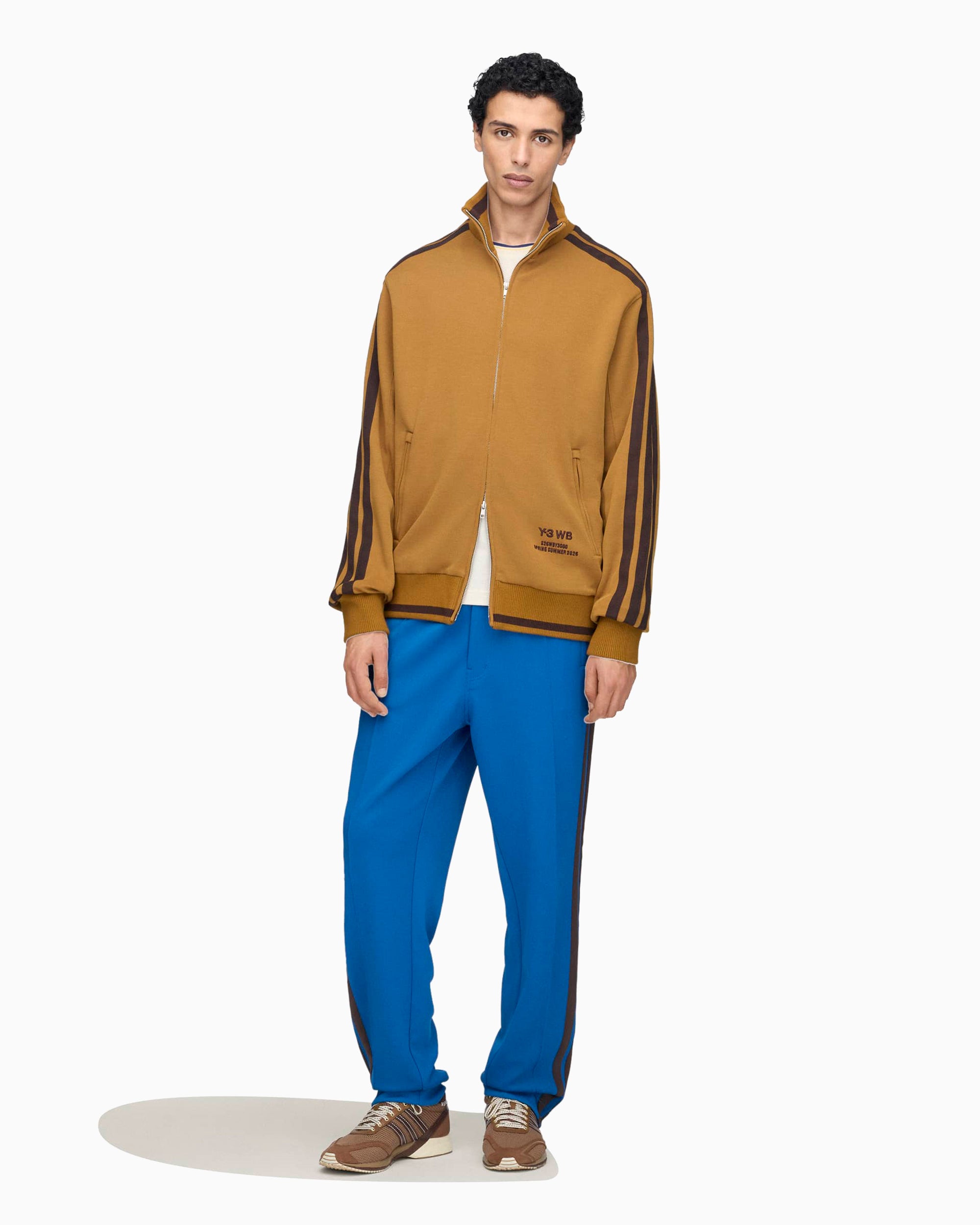 Sweatshirt com fecho com logótipo Y-3 x Wales Bonner para homem