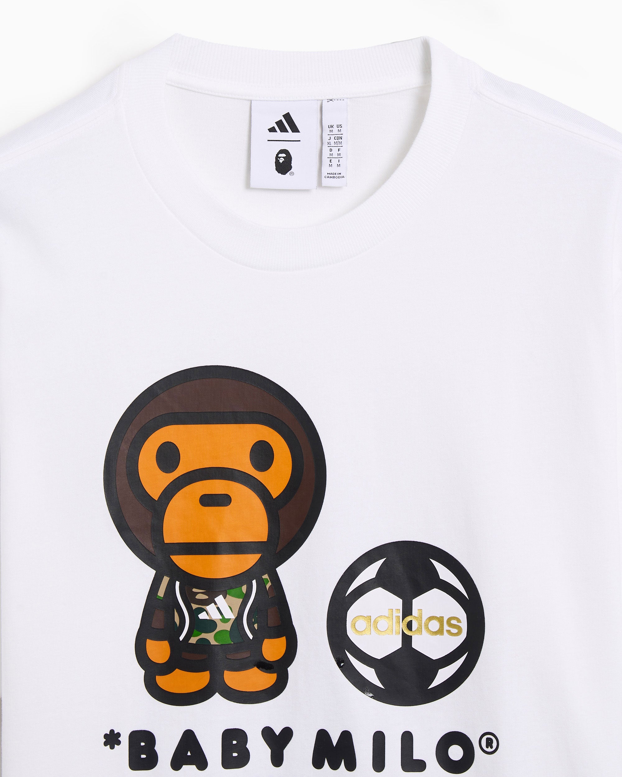 T-Shirt adidas Originals x BAPE Milo para homem