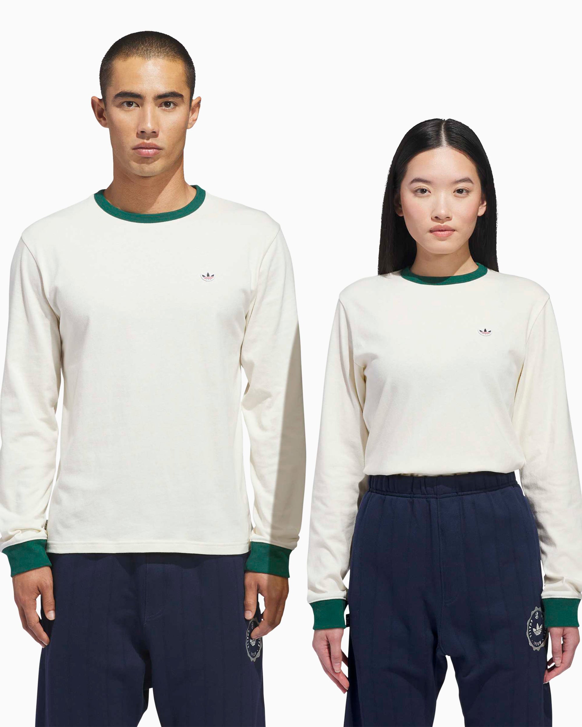 T-Shirts adidas Originals x CLOT Rib Logo Long-Sleeved Unisex T-Shirt - JM7456