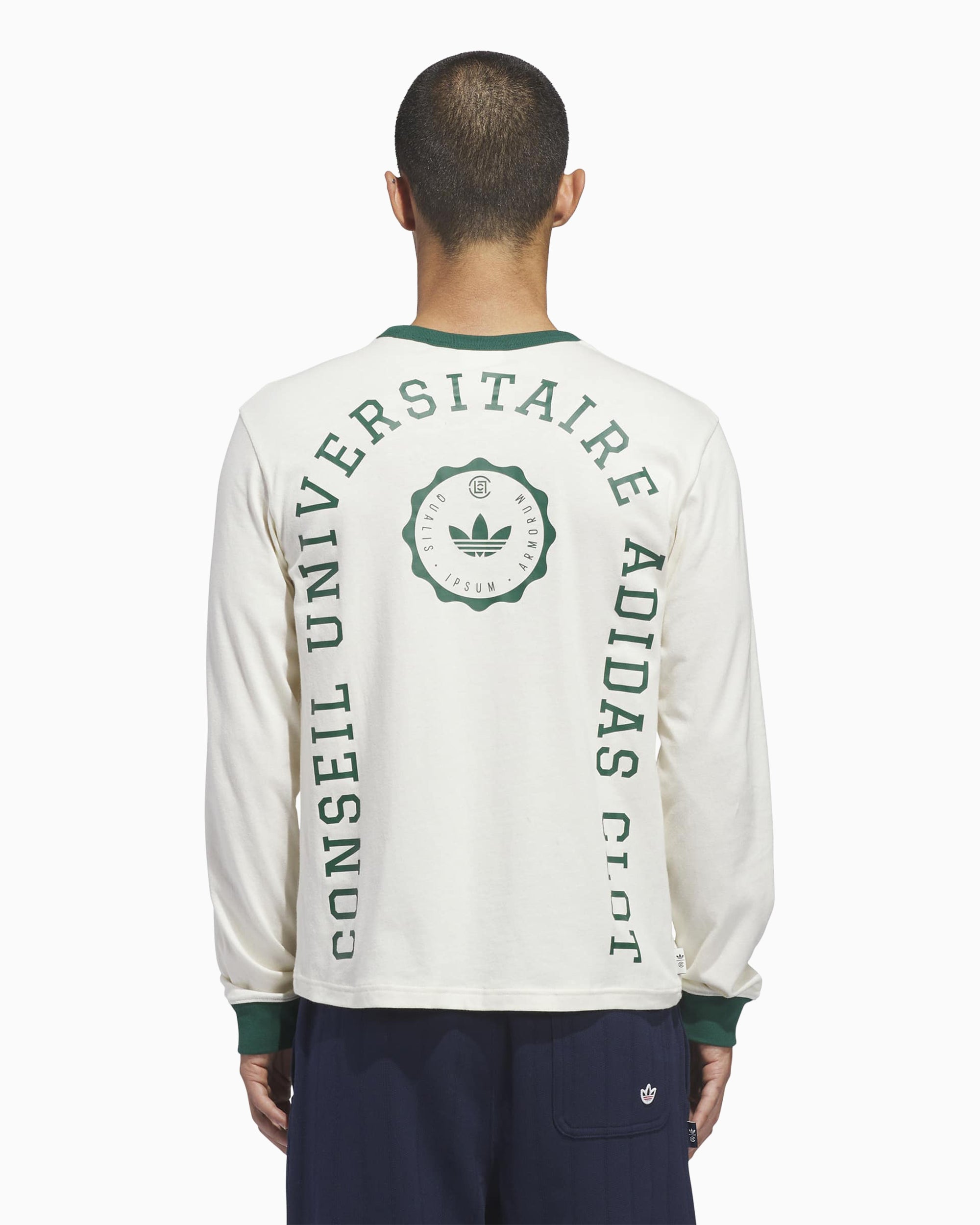 T-Shirts adidas Originals x CLOT Rib Logo Long-Sleeved Unisex T-Shirt - JM7456