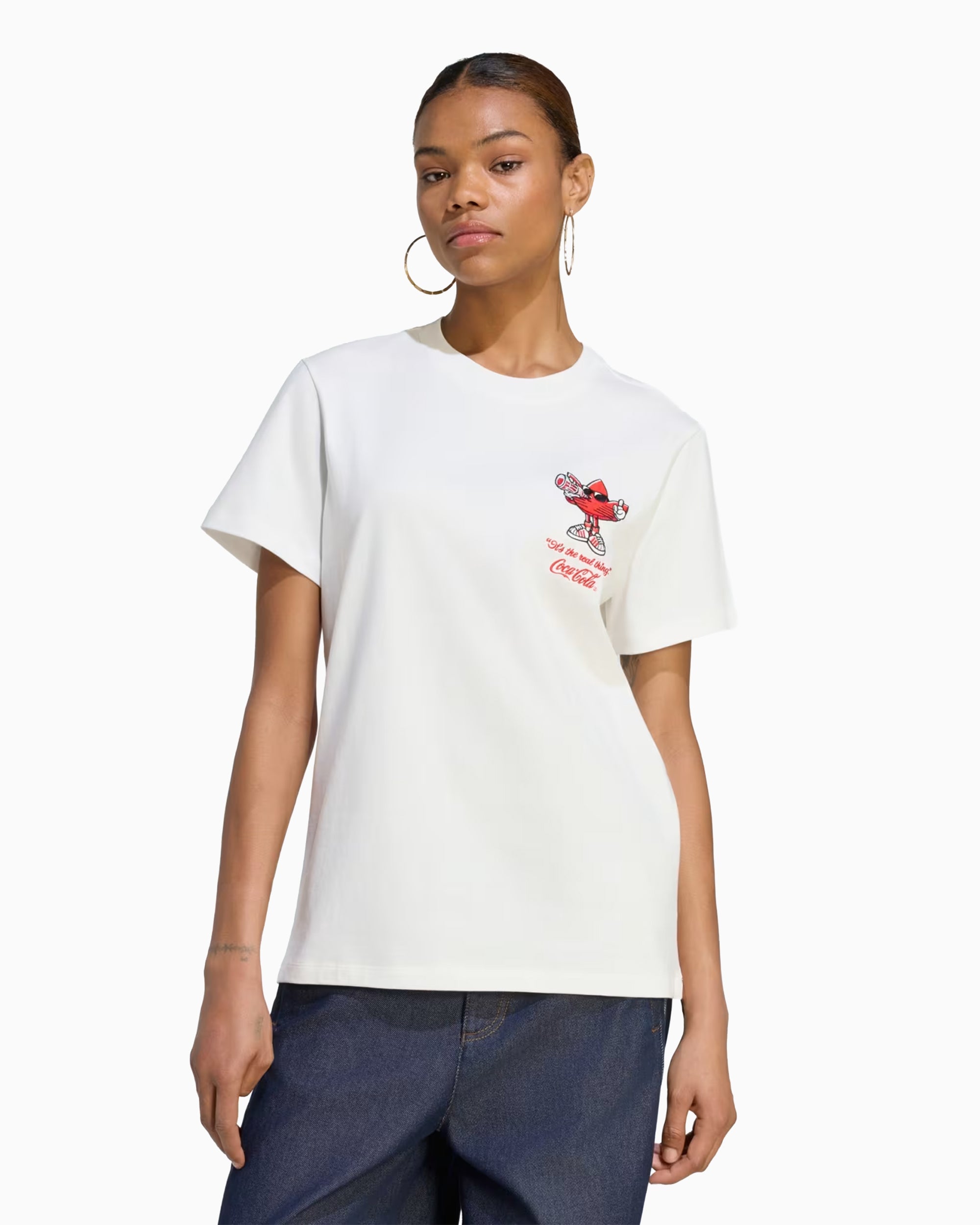 T-Shirts adidas Originals x Coca-Cola Trefi Graphic Relaxed Women's T-Shirt - KY7572