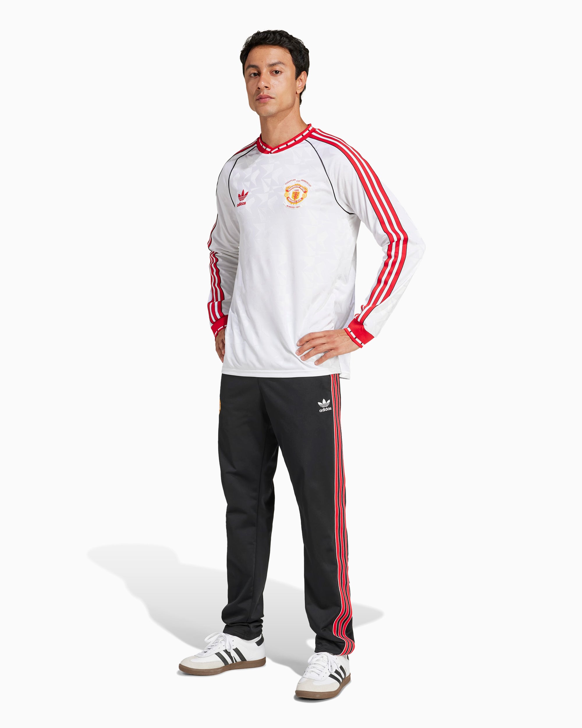 T-Shirts adidas Originals x Manchester United '91 Long-Sleeved Men's T-Shirt - JF0375