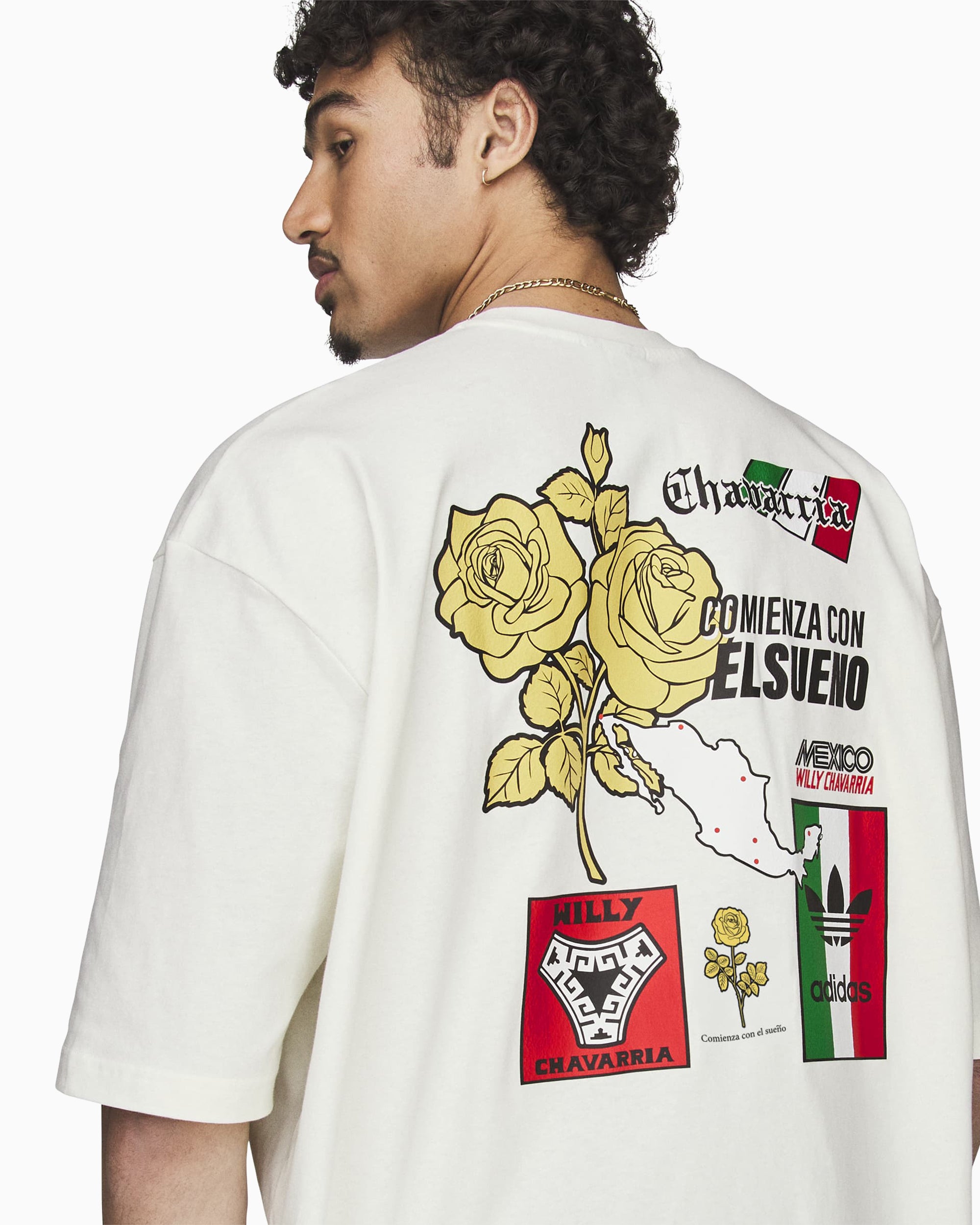 Originals x Willy Chavarria Tシャツ T-Shirt com gráfico Relaxed adidas Originals x Willy Chavarria para ho
