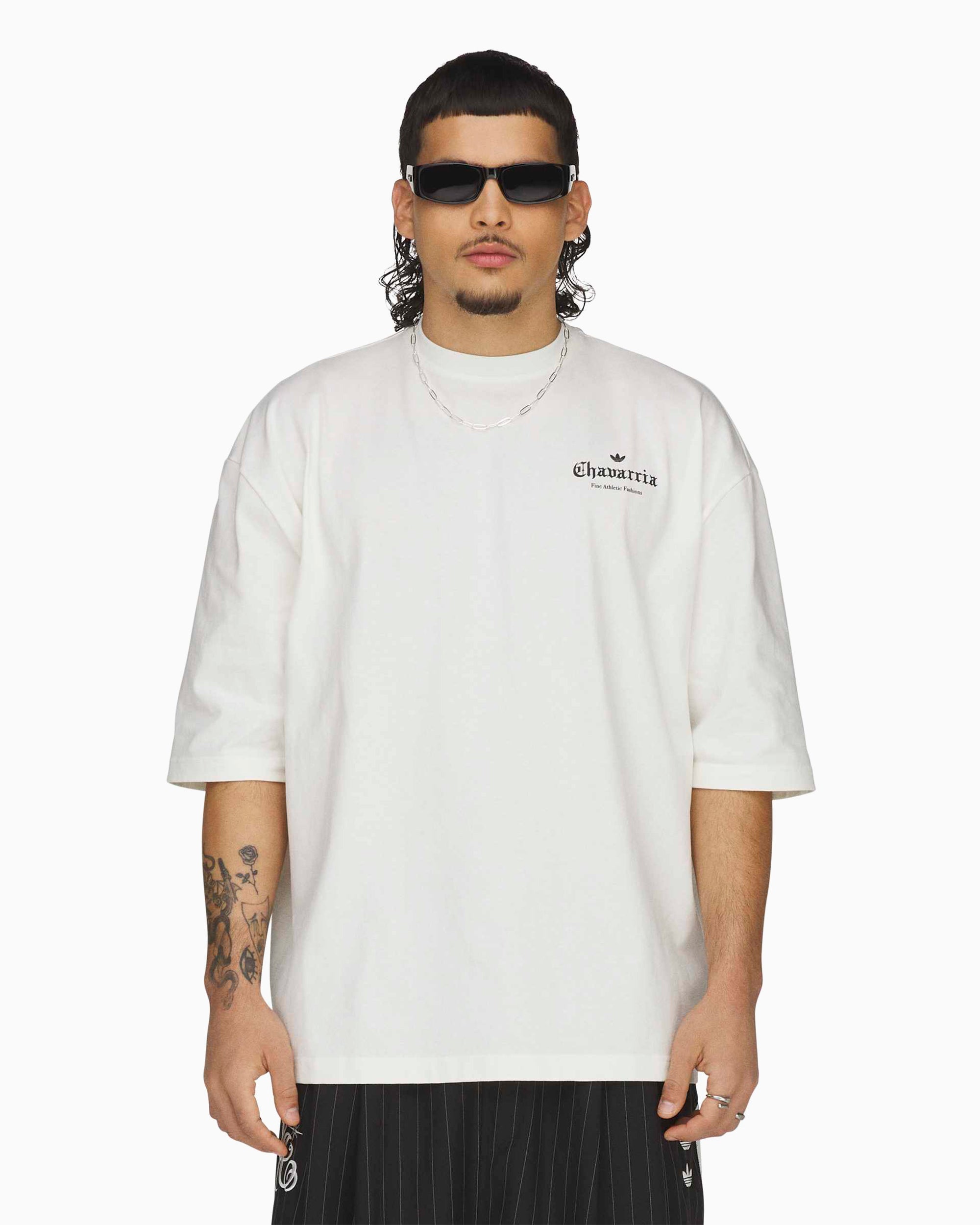T-Shirt com logótipo Oversize de manga a meio braço adidas Originals x
