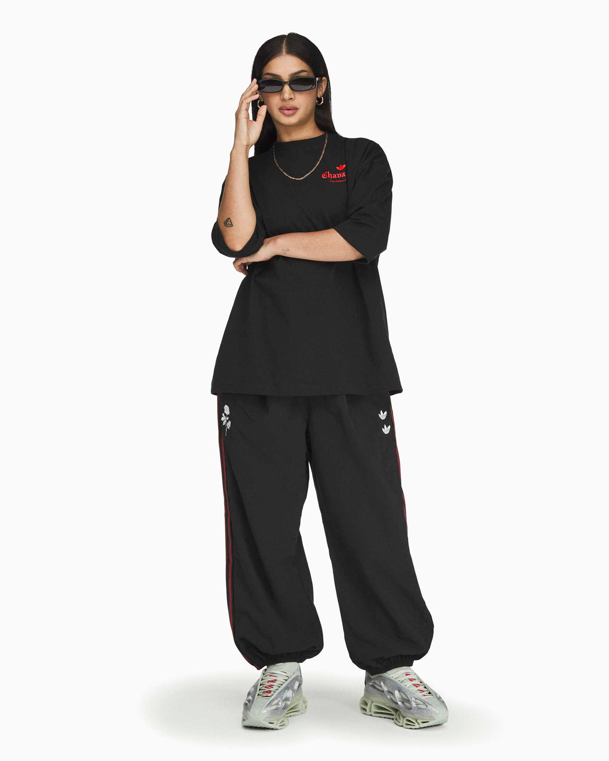 T-Shirts adidas Originals x Willy Chavarria "Rose" Graphic Oversize Men's T-Shirt - KZ3115
