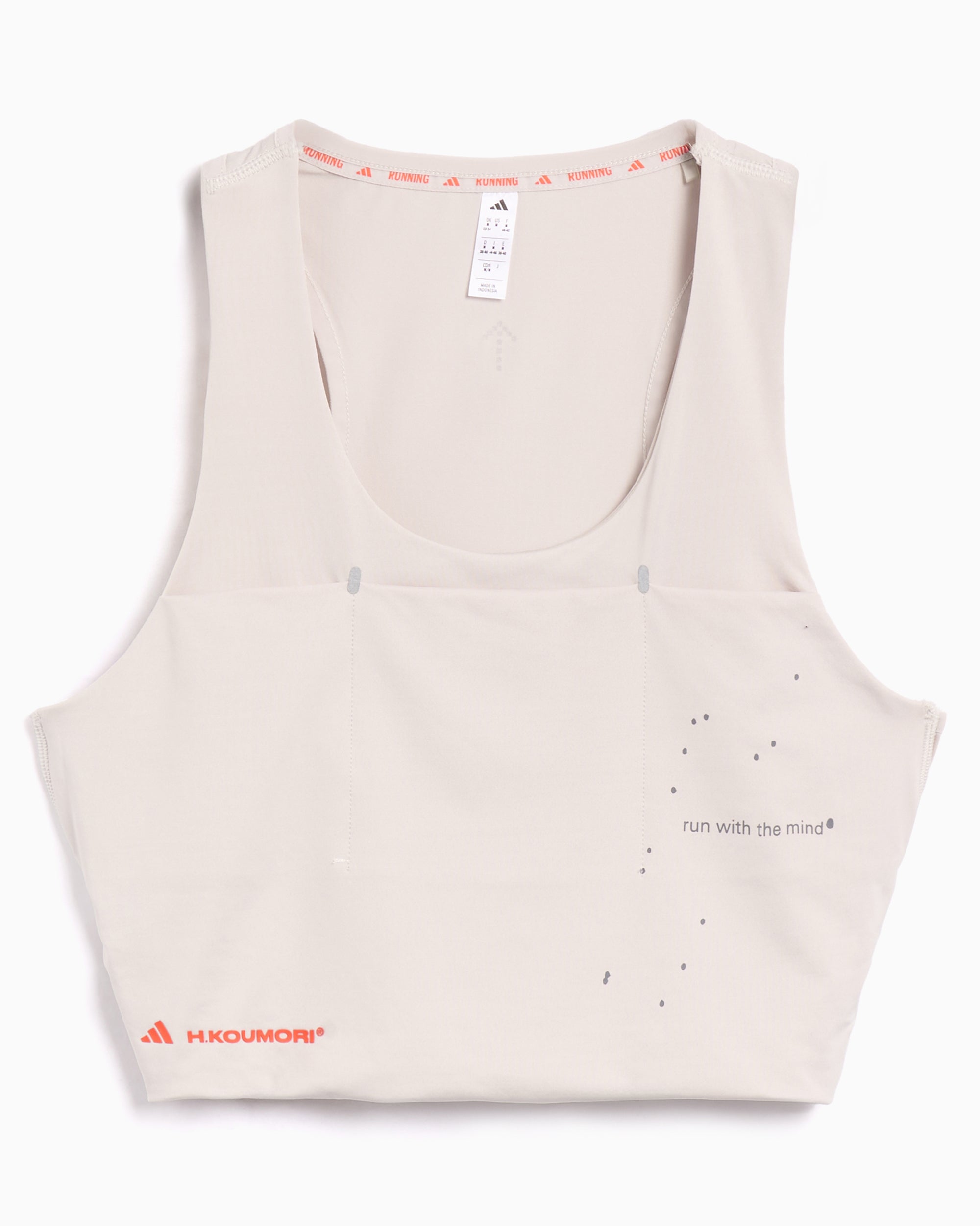 Tank Top Crop adidas Performance x H.Koumori Adi365 Runnning para mulh