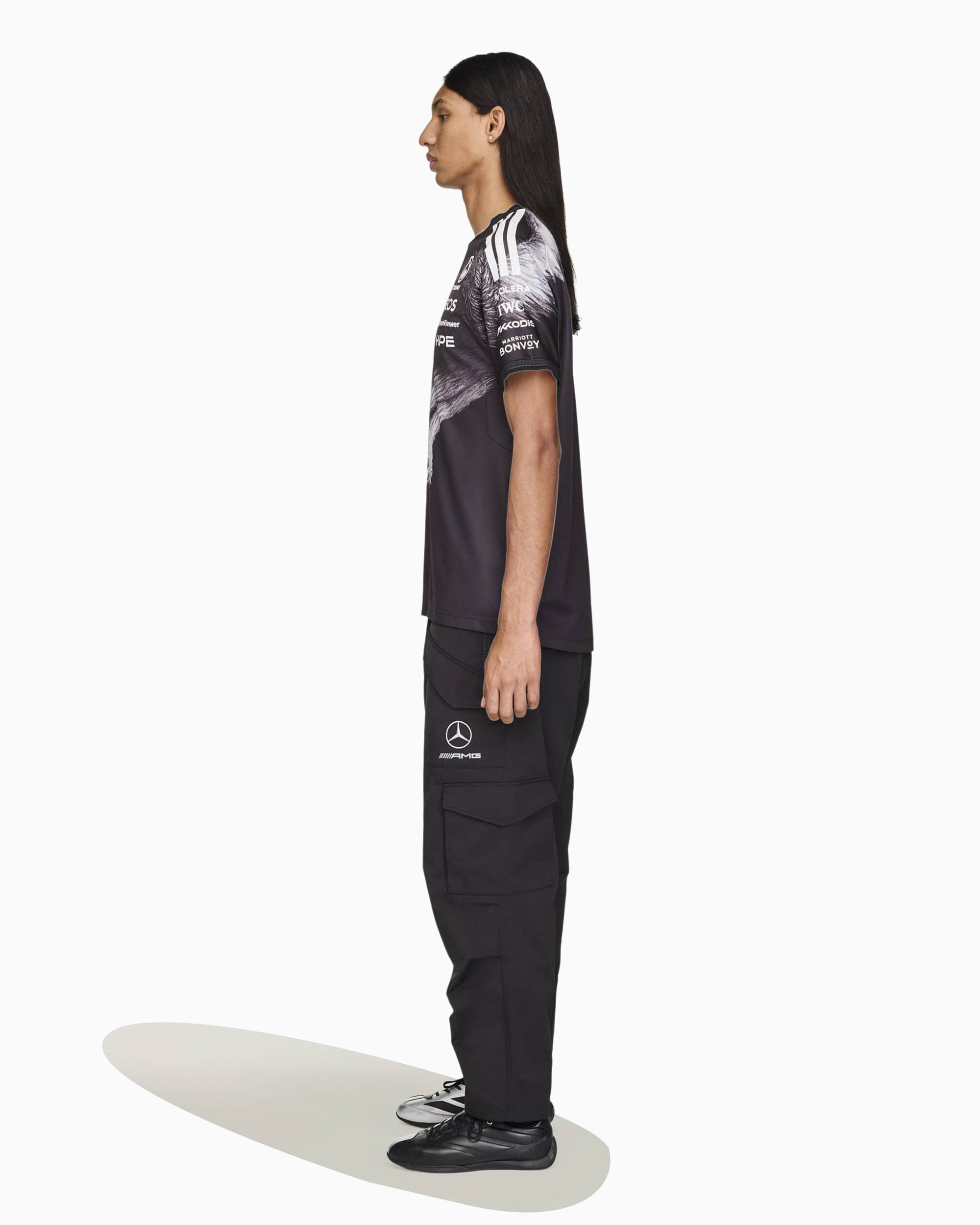 T-Shirts adidas Y-3 x Mercedes AMG Petronas Team F1 "Driver" Graphic Unisex T-Shirt - KQ9844