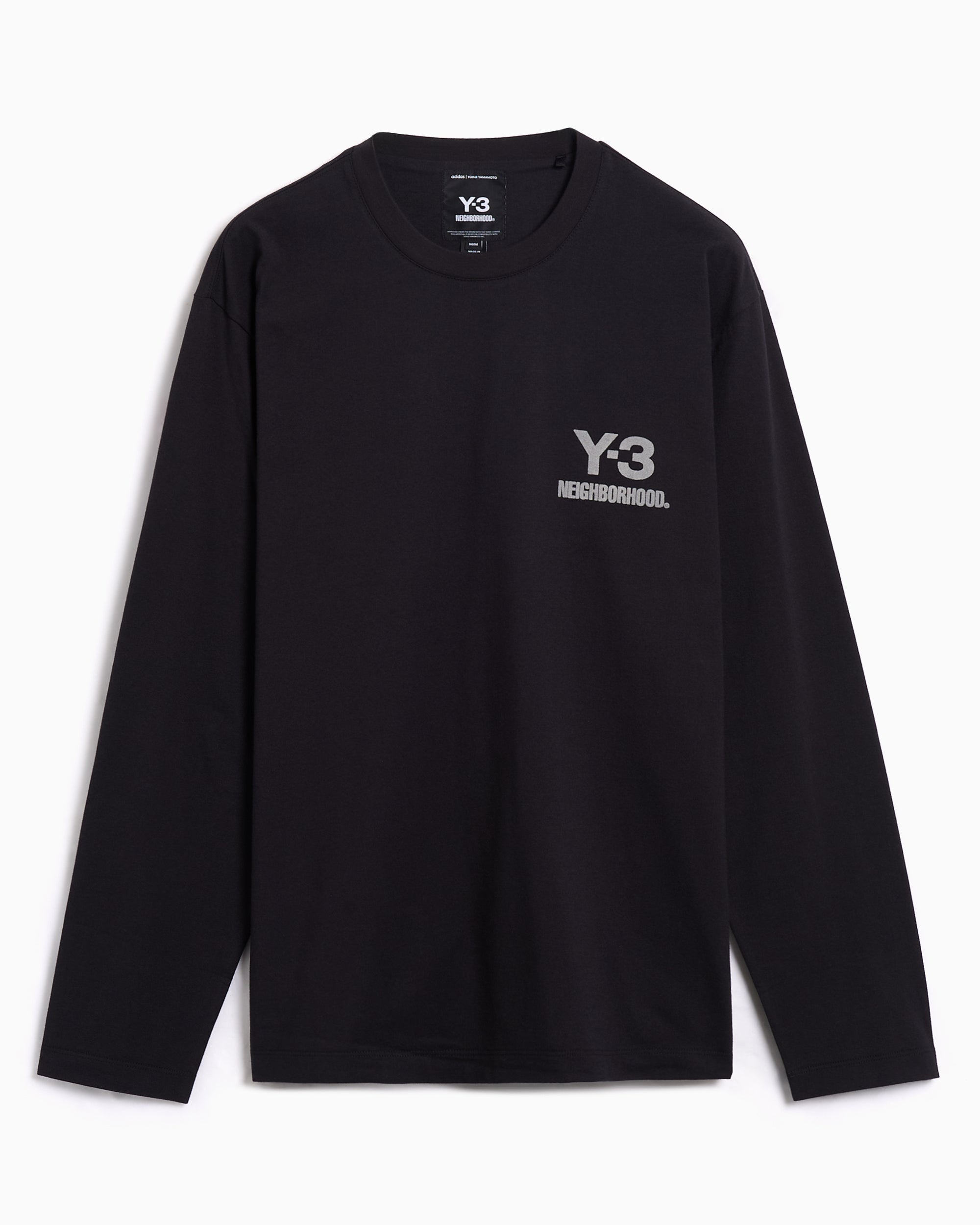 T-Shirt Relaxed de manga comprida adidas Y-3 x Neighborhood Logo LS pa