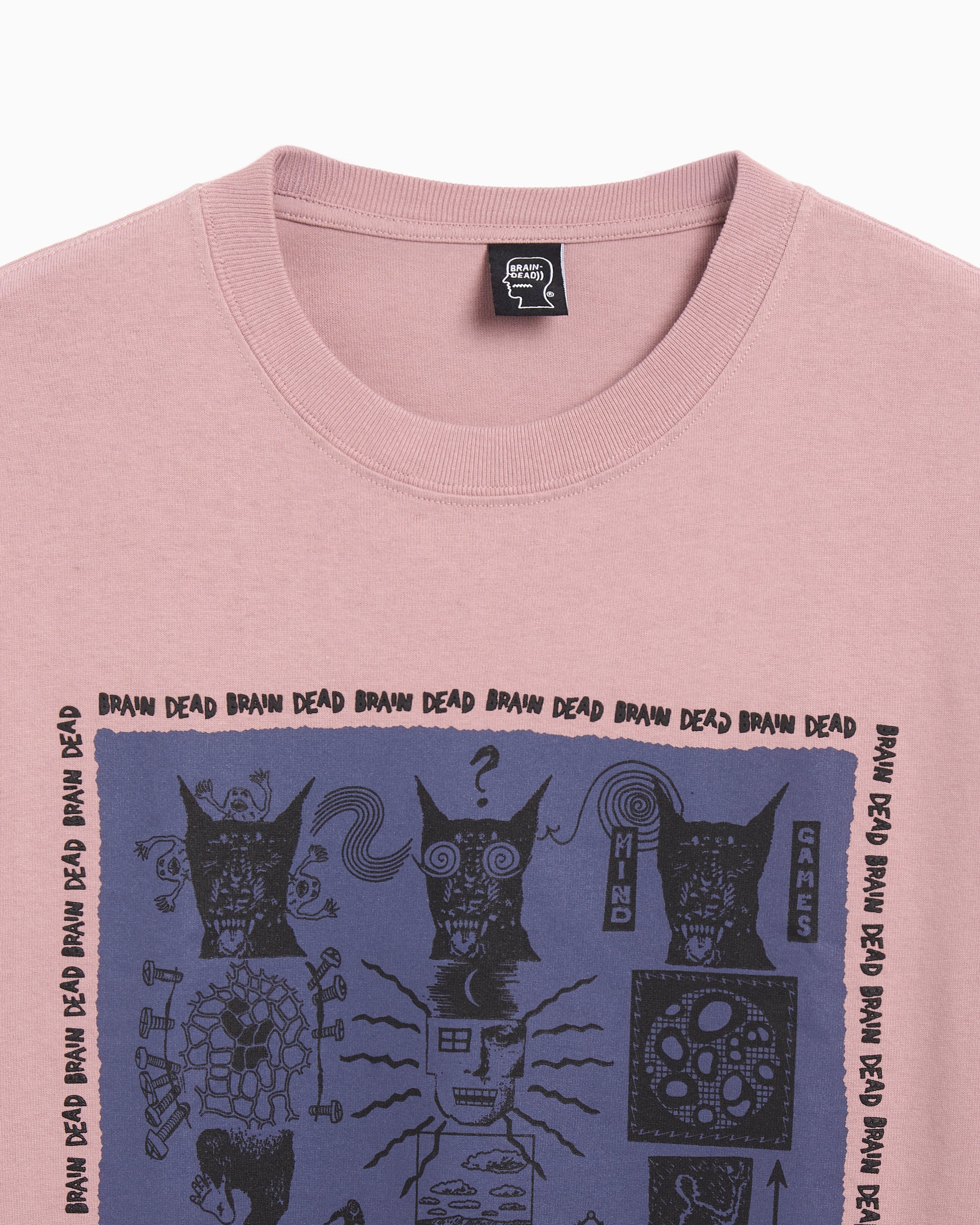 T-Shirts Brain Dead Mind Games Men's T-Shirt - S25T000044-MAU