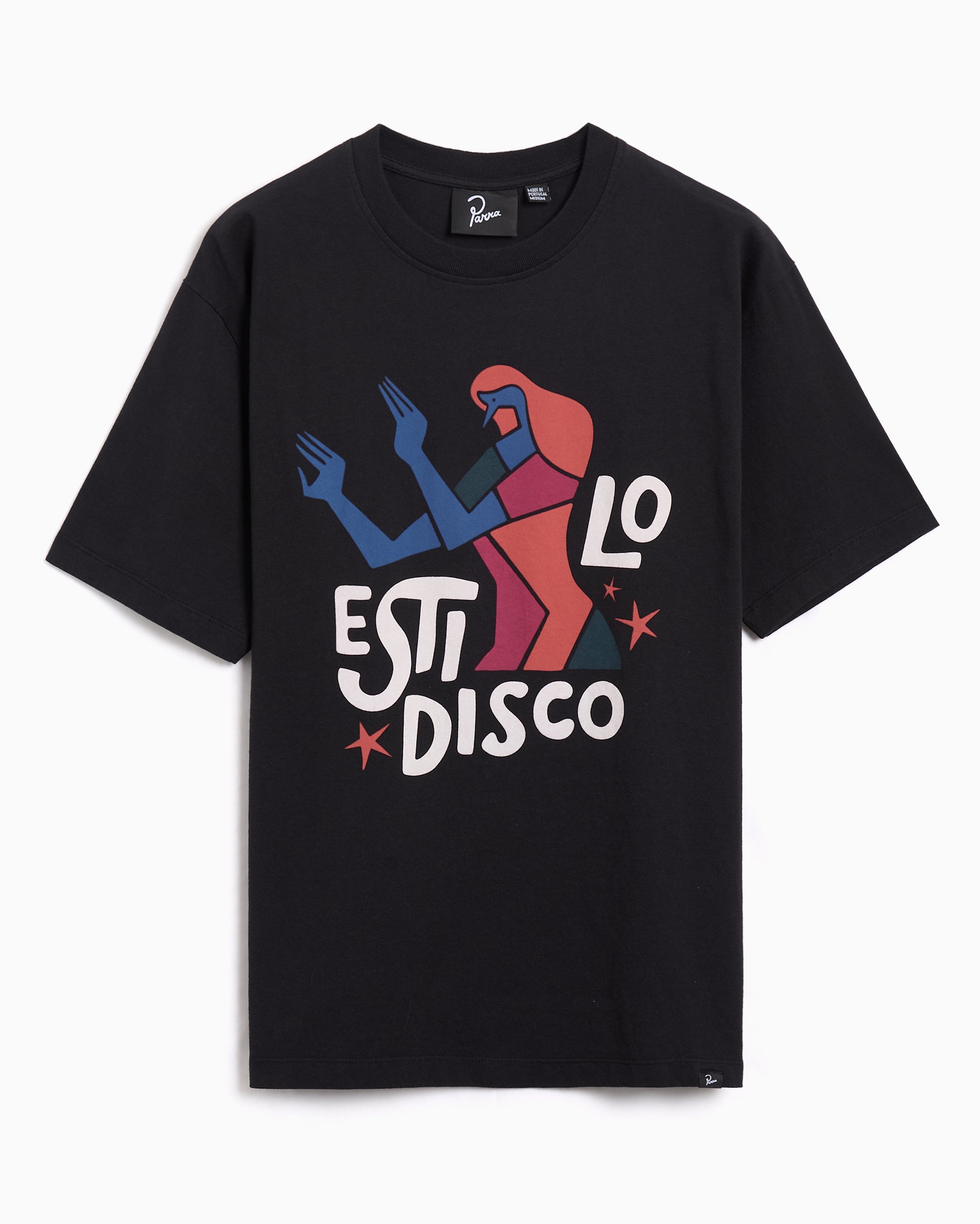 T-Shirts by Parra Estilo Disco Graphic Relaxed Men's T-Shirt - 54210-BLACK