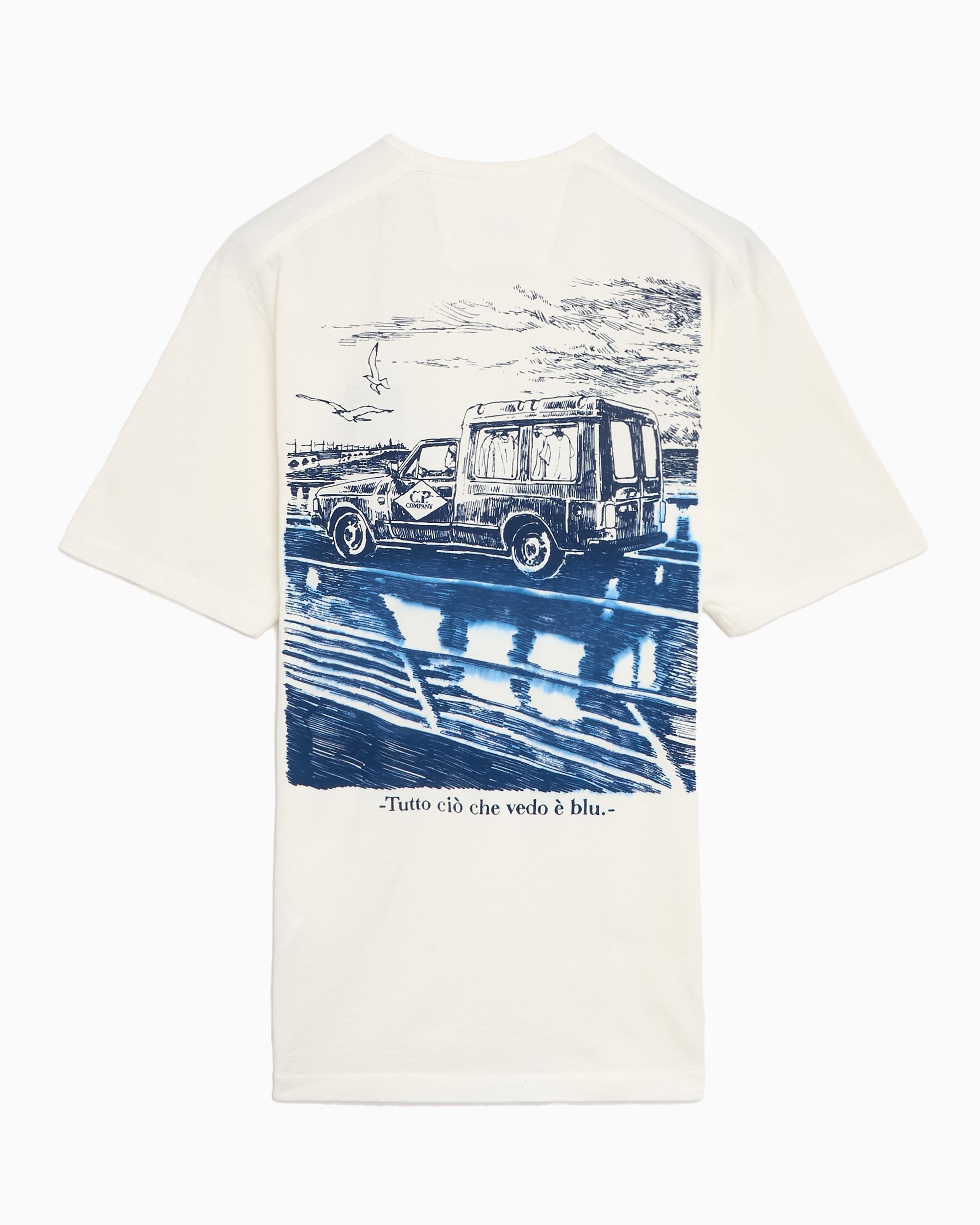 T-Shirts CP Company Graphic Men's T-Shirt - 20CMTS267A110656W-103