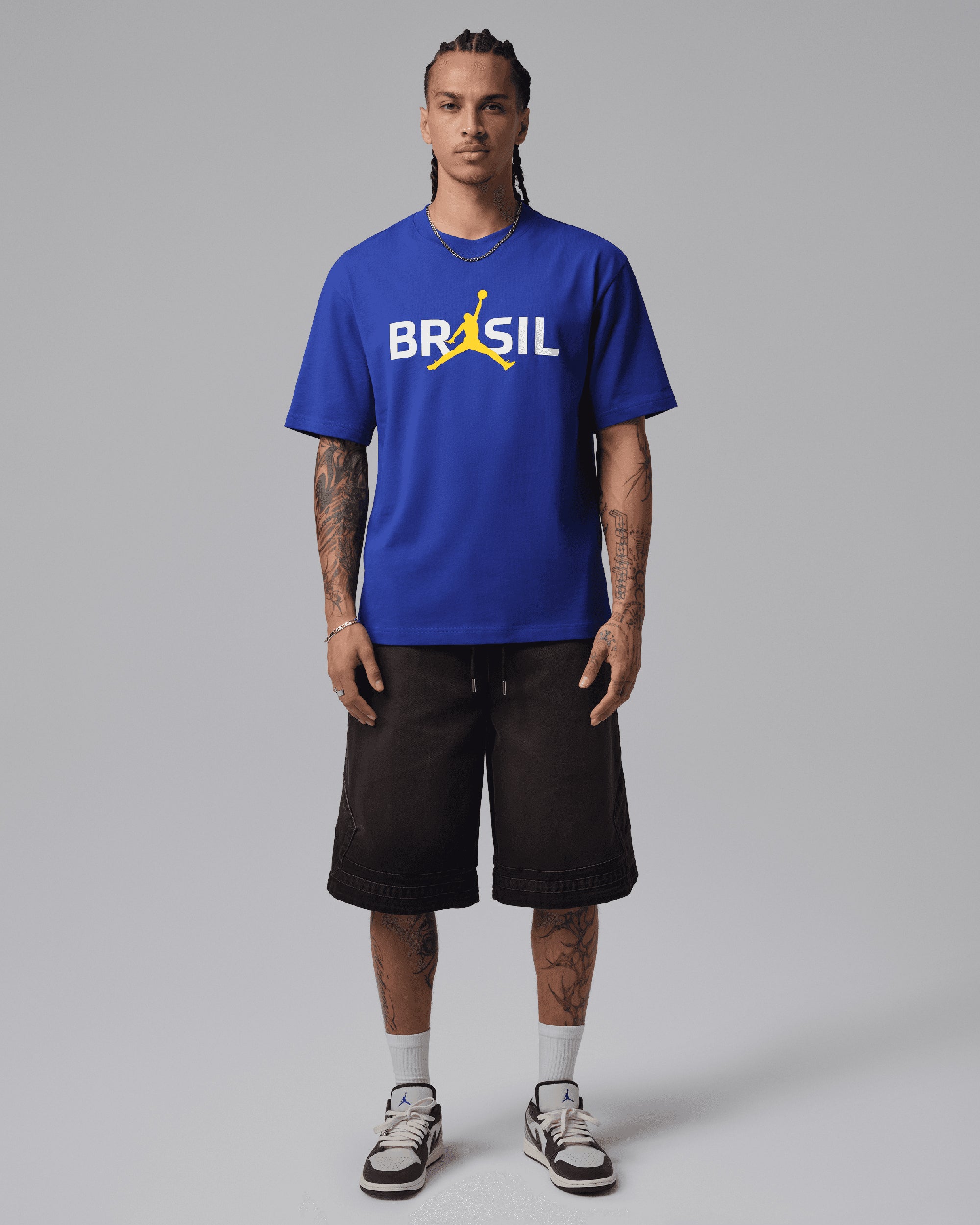 T-Shirts Jordan 85 Brasil Logo Men's T-Shirt - IF3910-417