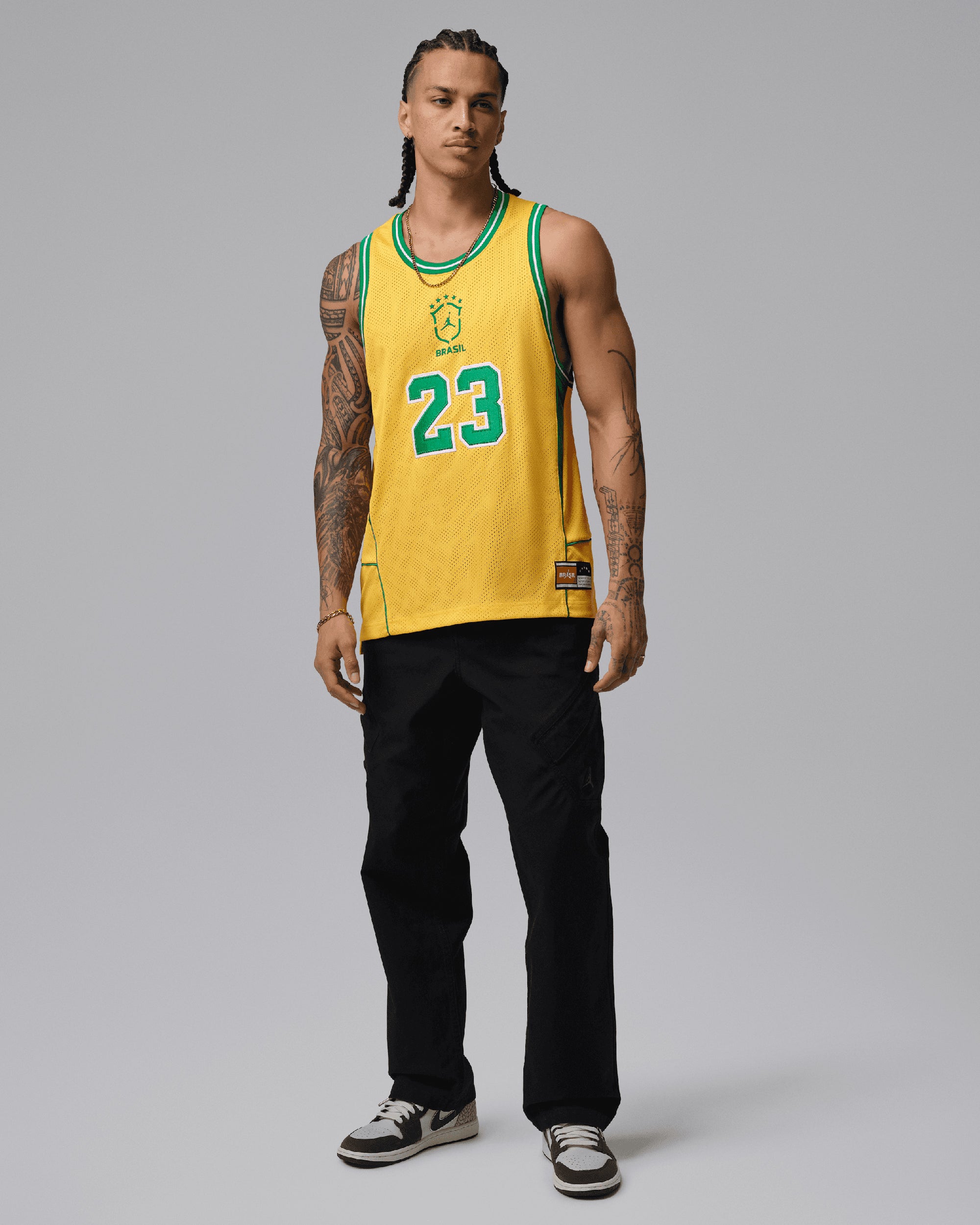 T-Shirts Jordan Brasil Logo Relaxed Men's Jersey T-Shirt - II5378-741