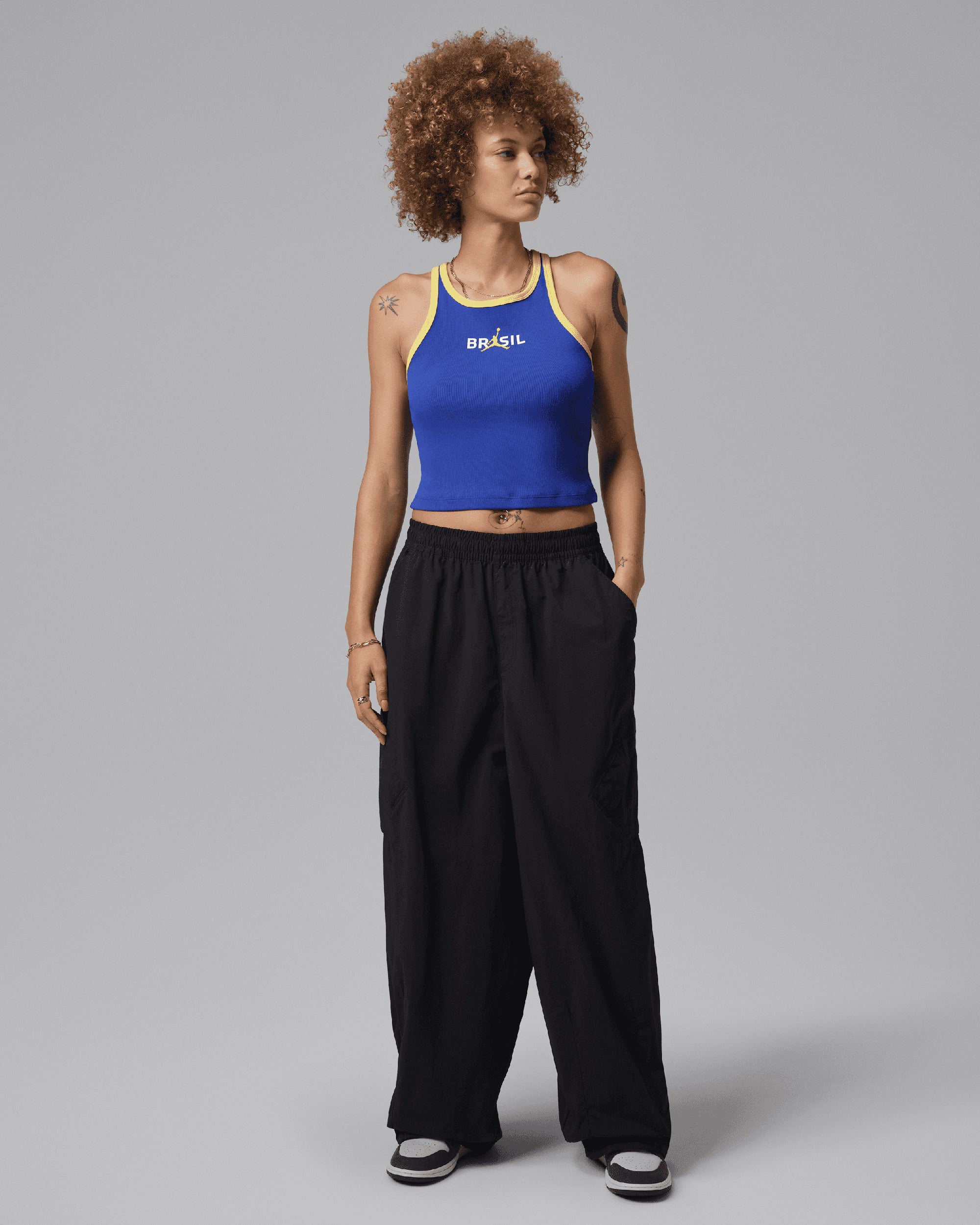 T-Shirts Jordan Brasil Logo Slim Women's Tank Top - II5403-417