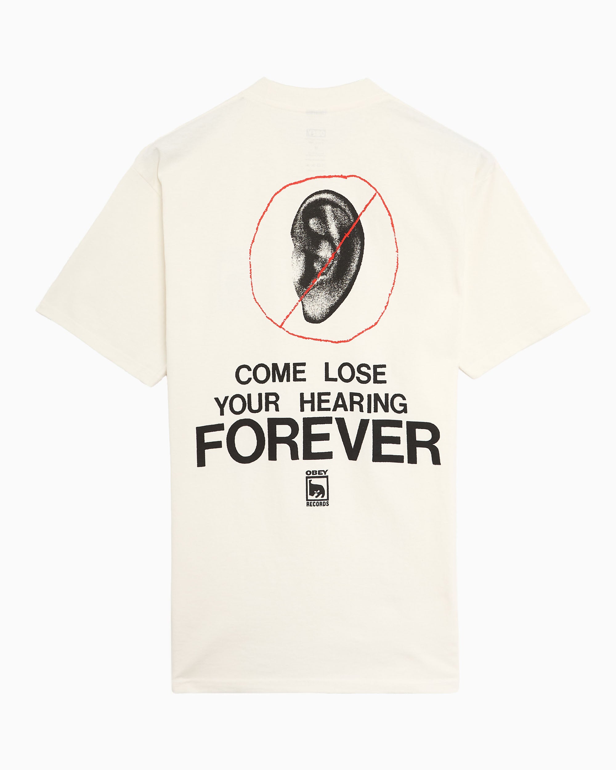 T-Shirts OBEY Clothing Come Lose Your Hearing Graphic Men's T-Shirt - 165264354-VWH
