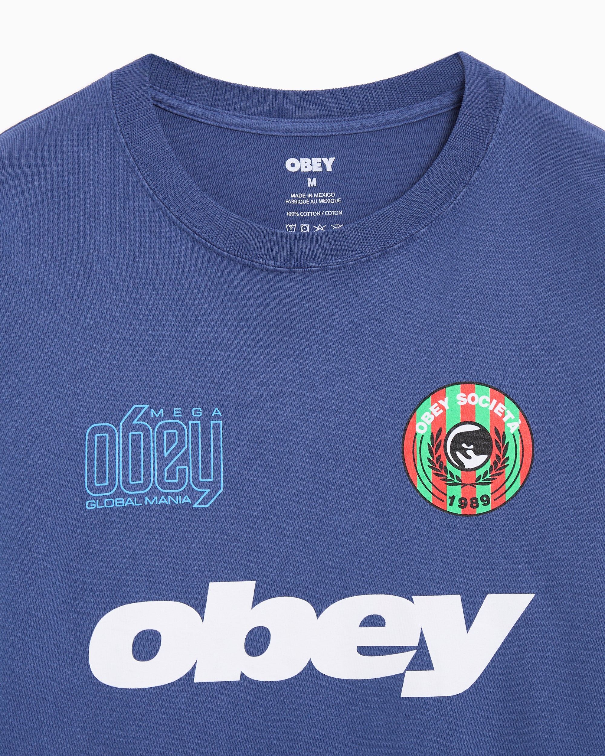 T-Shirts OBEY Clothing Mega Global Mania Graphic Long-Sleeved Men's T-Shirt - 168004211-DDEN