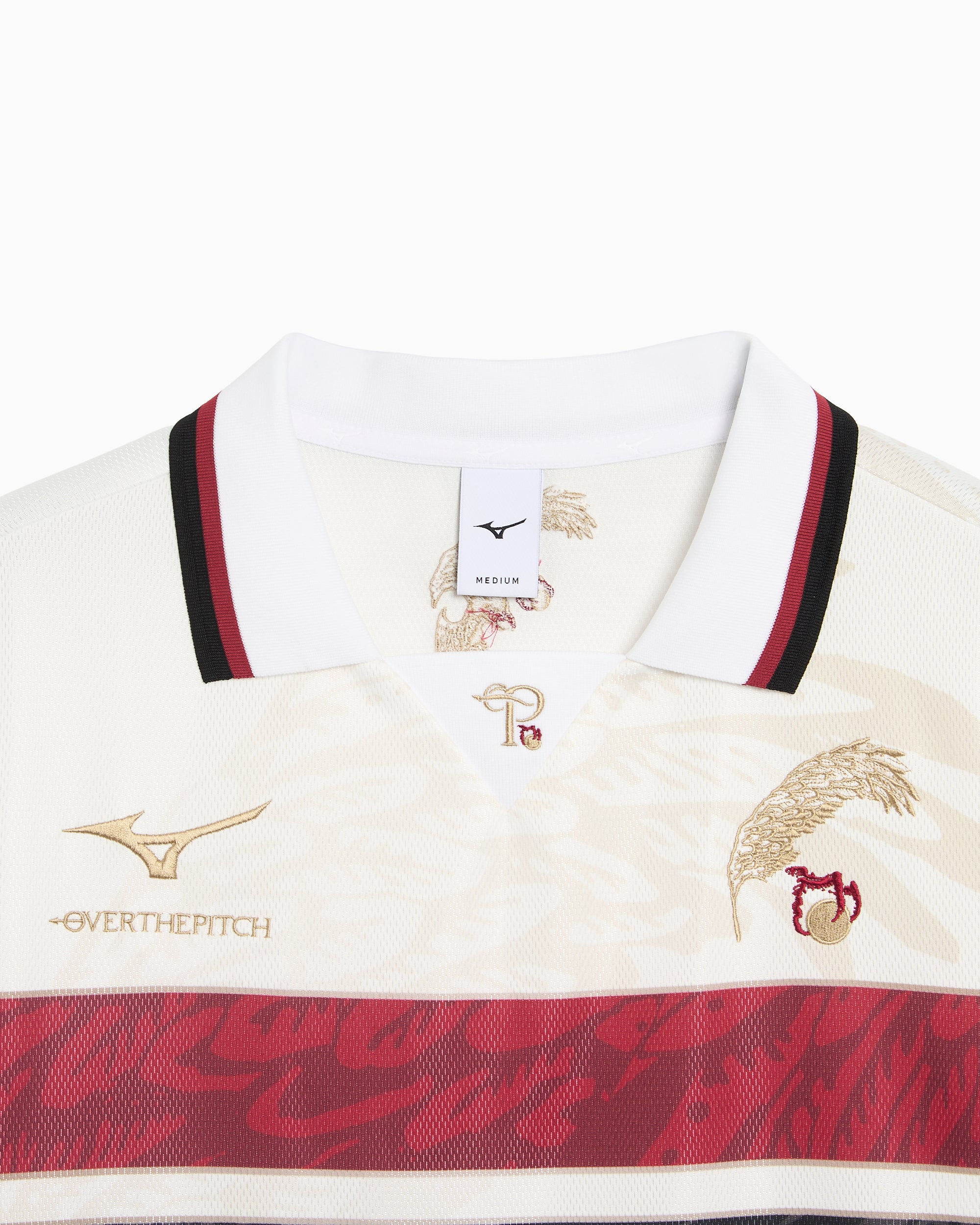 T-Shirts OVER THE PITCH x Mizuno Football Logo Men's Jersey T-Shirt - 32TPAI0001