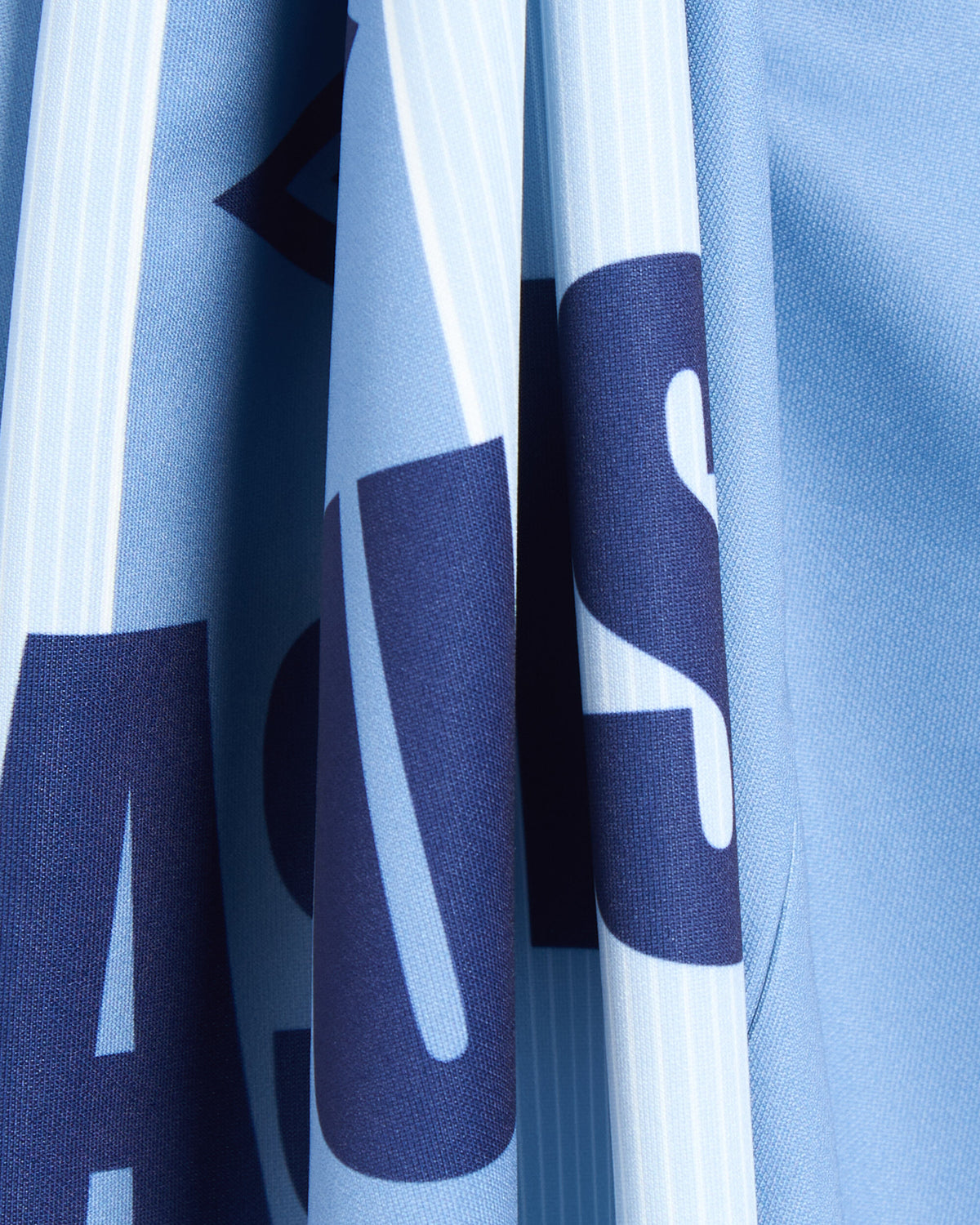 T-Shirts Pleasures x Umbro "Two Cats" Striped Men's Jersey T-Shirt - P26U008-BLUE