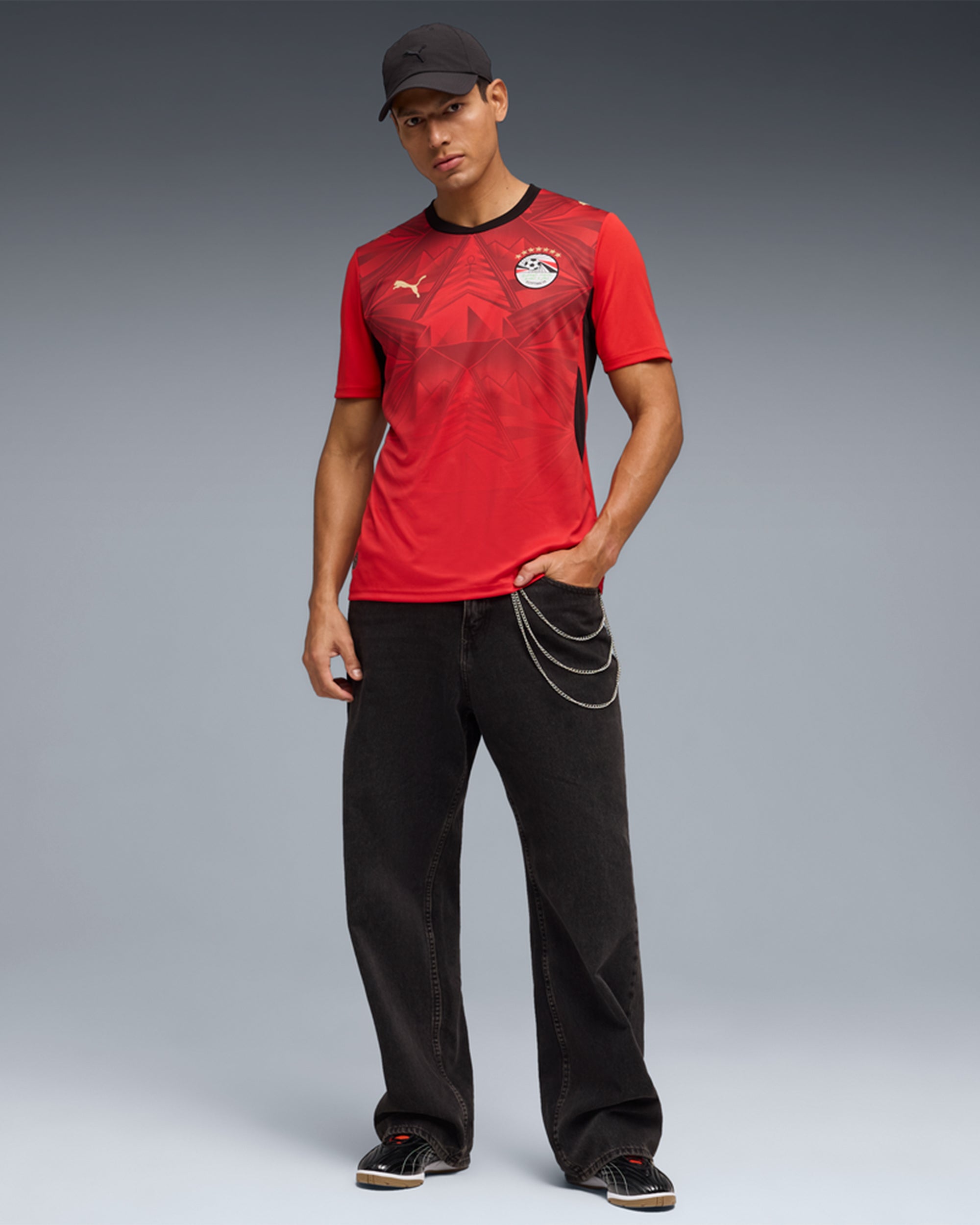 T-Shirts Puma Egypt Futbol 2026 Home Kit Men's Jersey T-Shirt - 783552-01