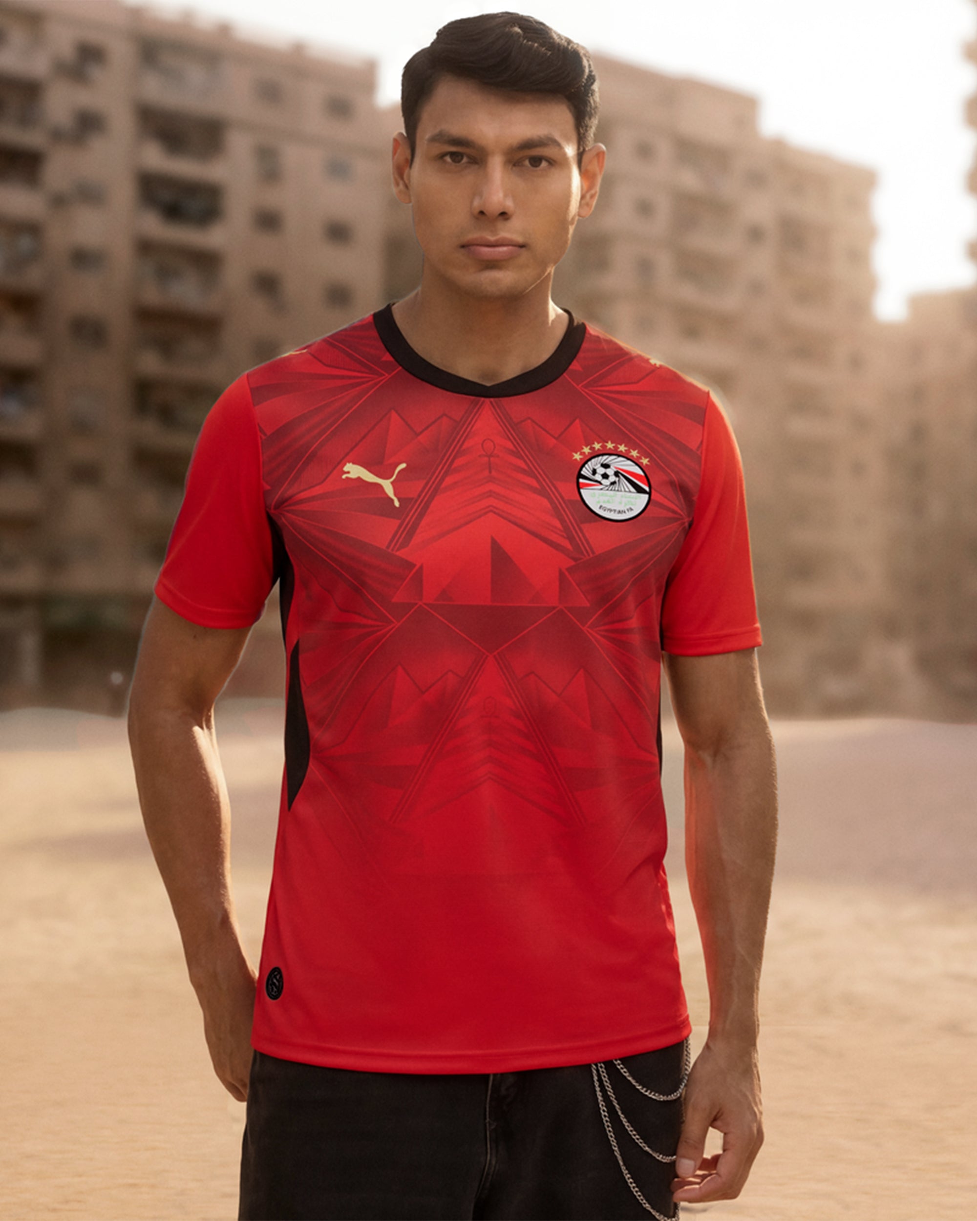 T-Shirts Puma Egypt Futbol 2026 Home Kit Men's Jersey T-Shirt - 783552-01