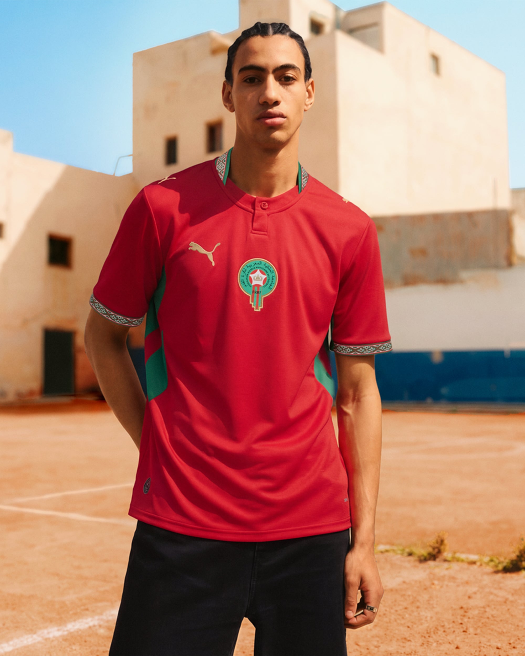 T-Shirts Puma Morocco Futbol 2026 Home Kit Men's Jersey T-Shirt - 783317-01