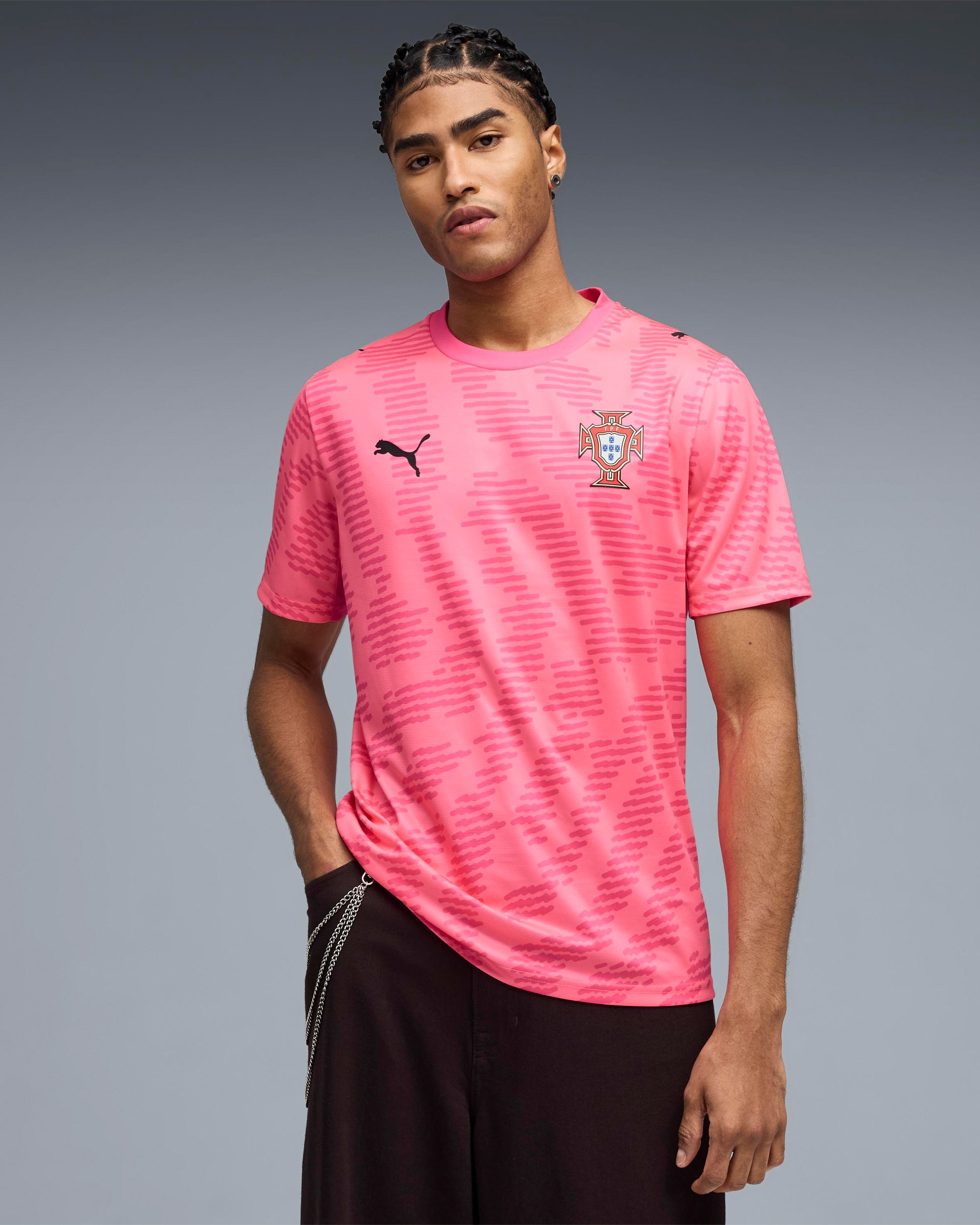 T-Shirts Puma x Salehe Bembury x Portugal Goalkeeper Logo Men's Jersey T-Shirt - 787101-81
