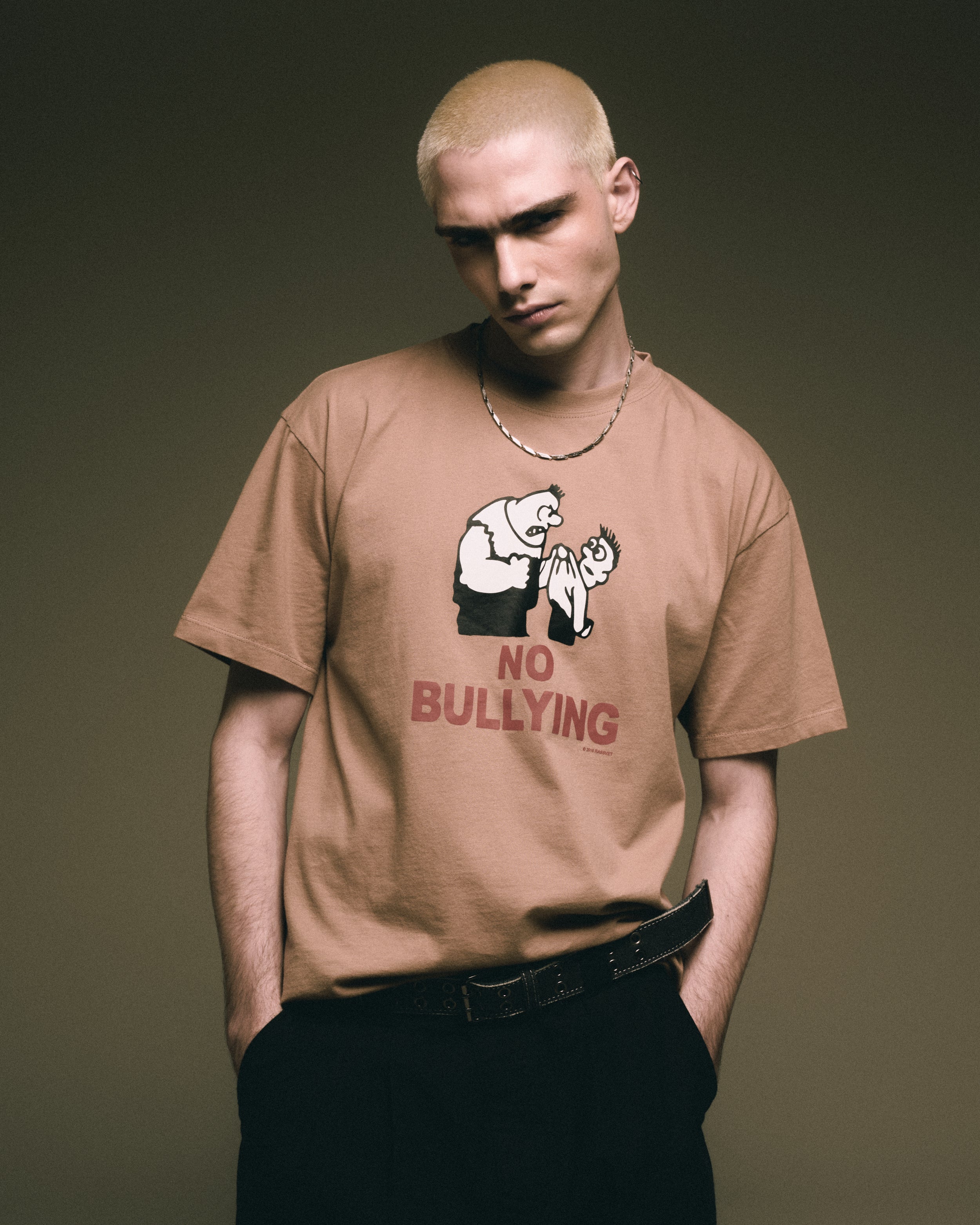 T-Shirts Rassvet No Bullying Men's Knit T-Shirt Men's T-Shirt - PACC16T005-2