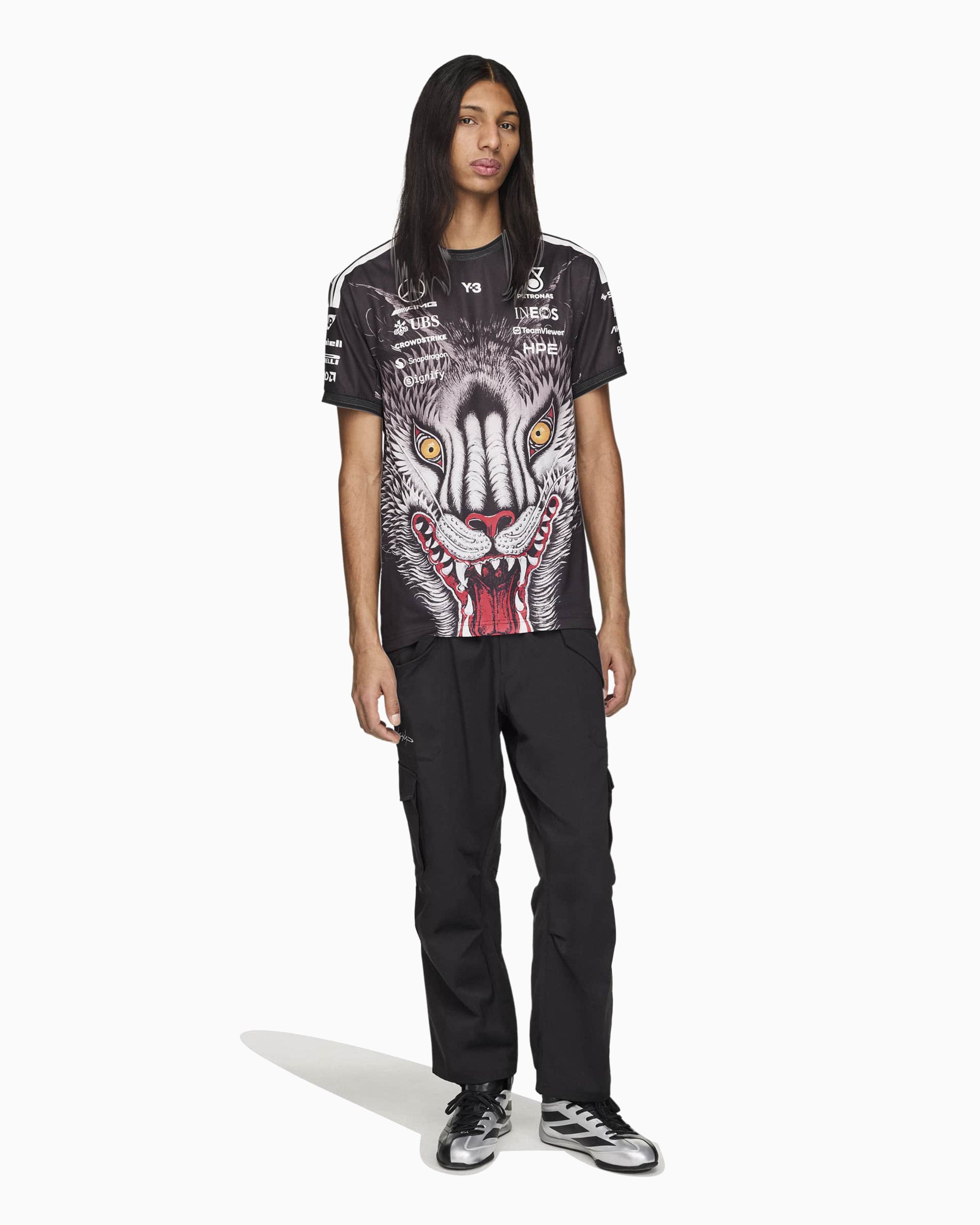 T-Shirts Y-3 x Mercedes AMG Petronas Team F1 "Driver" Graphic Unisex T-Shirt - KT2226