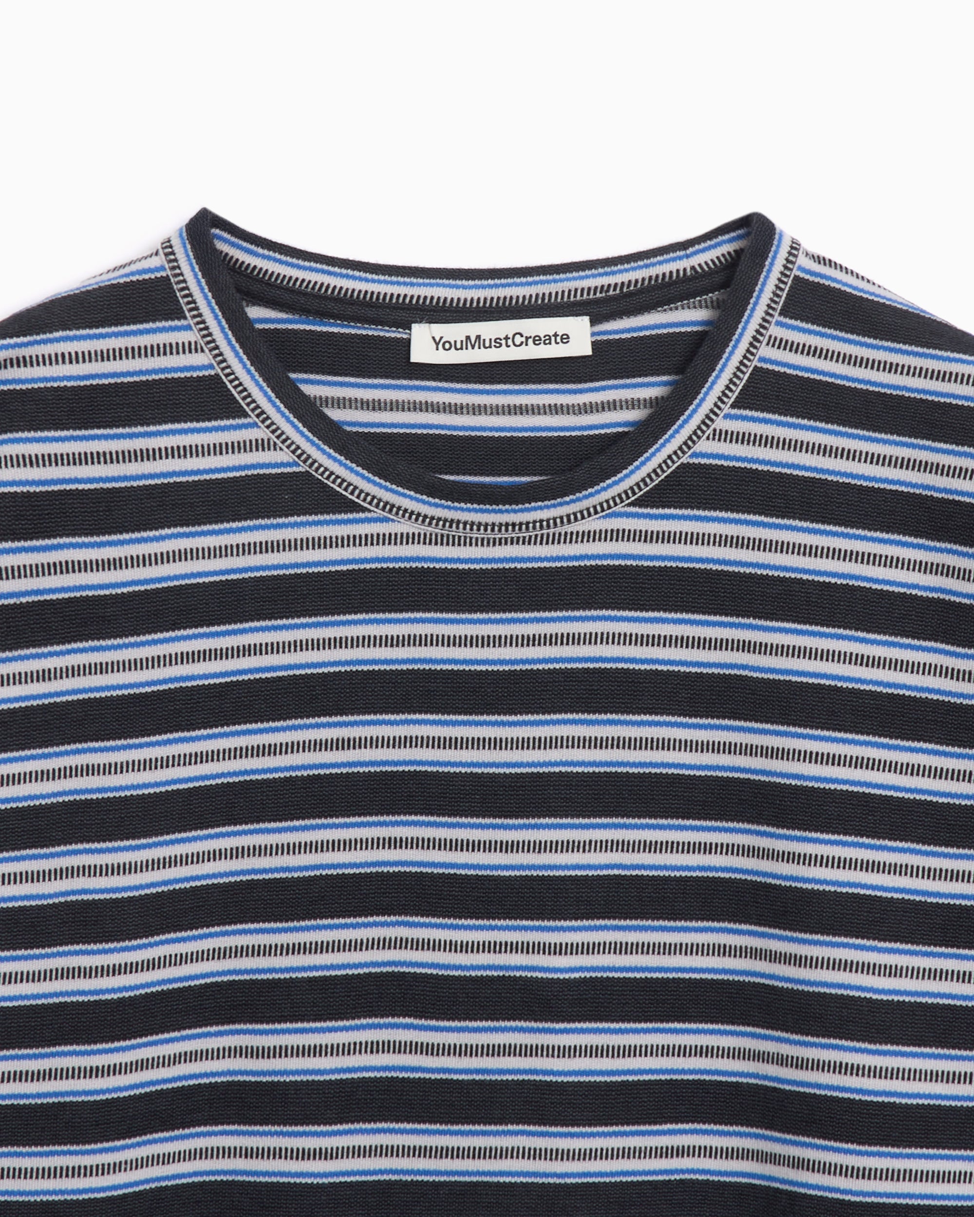 T-Shirts YMC Triple T Men's Stripe T-Shirt Oversize Men's T-Shirt - P6YAL-MULTI